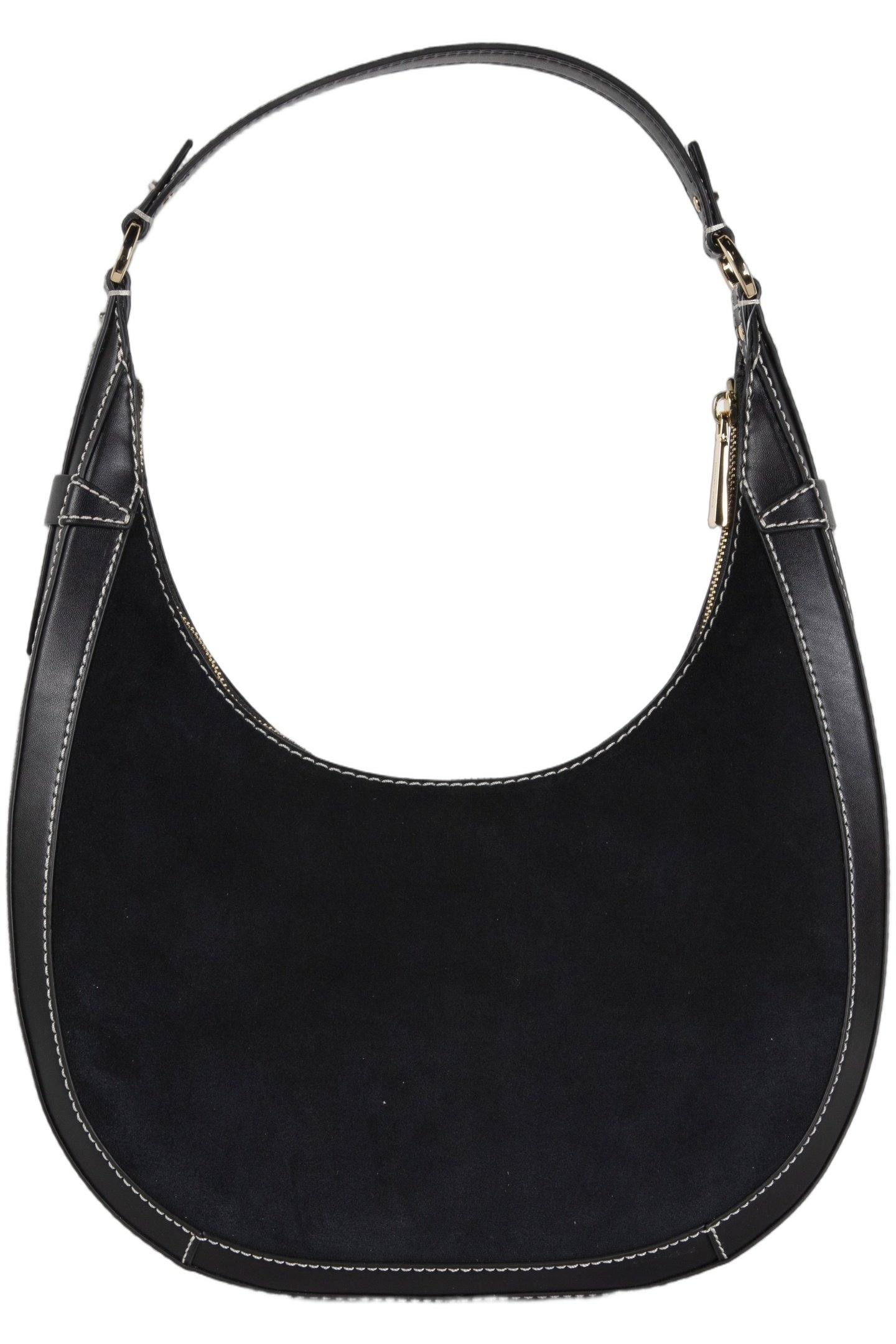 LARGE CRESCENT HOBO SHOULDER BAG BLACK 4