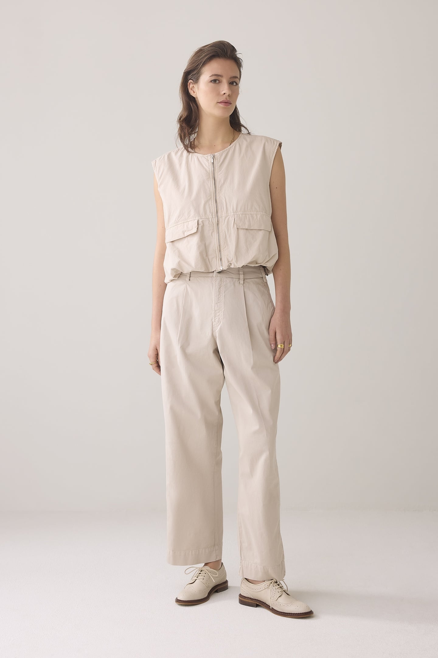 COCOON CHINO PANT LT WT AURORA TWILL PEBBLE BEIGE 1