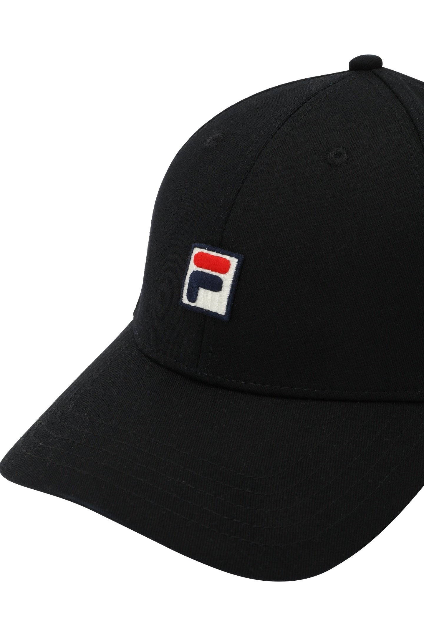 UNISEX BIELLA 6 PANEL LOGO CAP BLACK 3