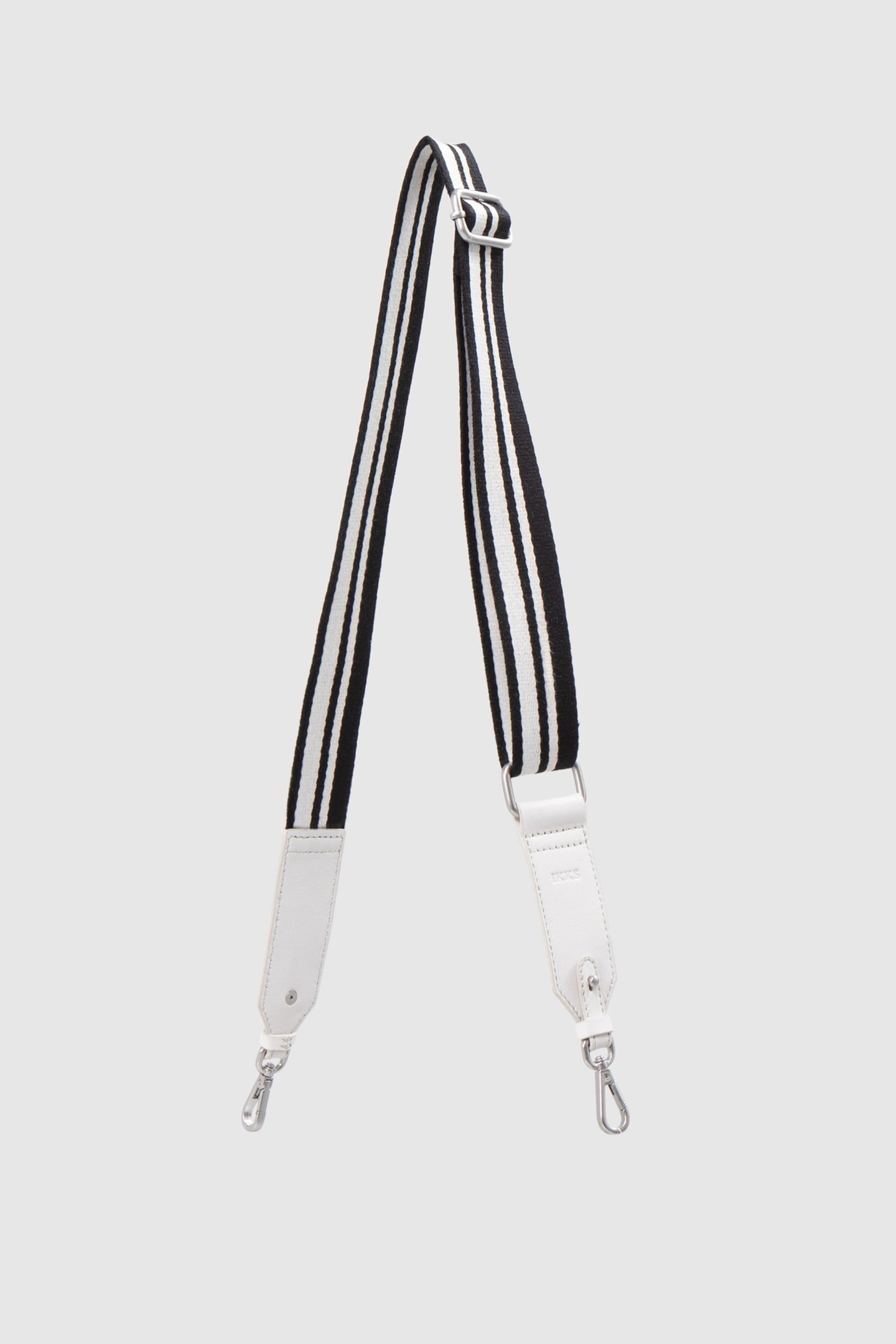 WHITE THE 111 STRAP WITH BLACK STRIPES 1