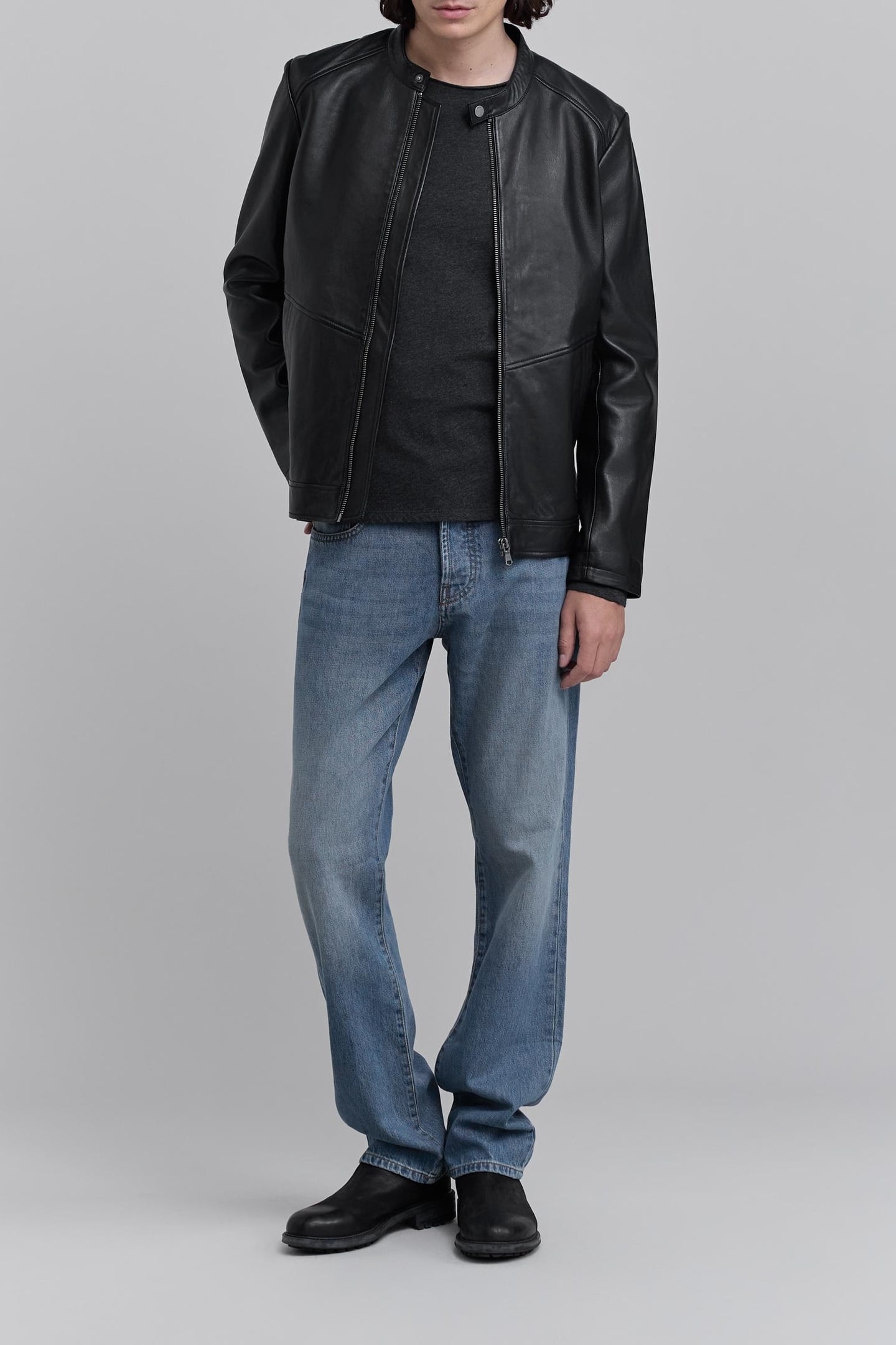 BLACK LEATHER JACKET 3