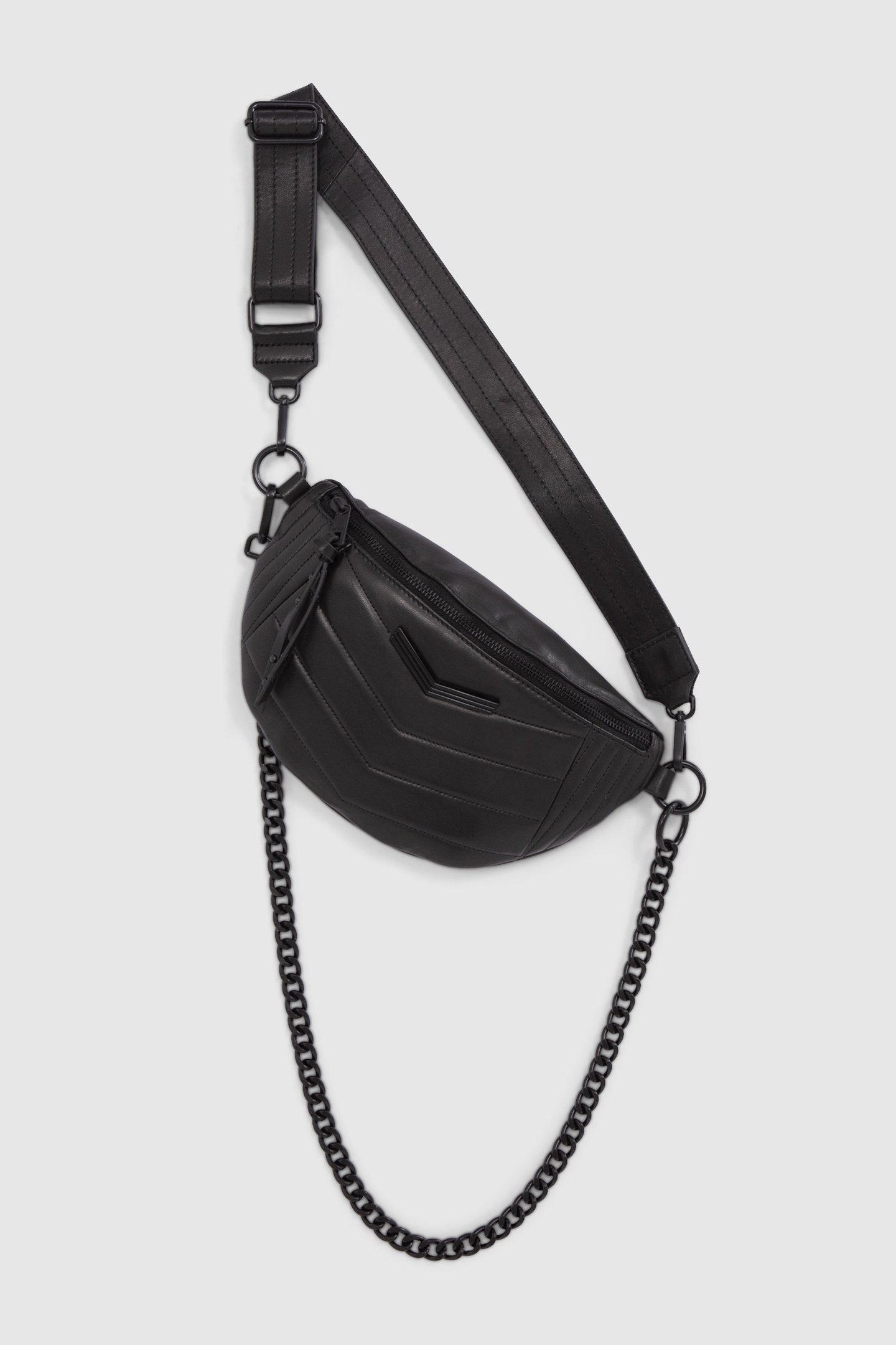 THE 1. BLACK QUILTED LEATHER WAIST BAG 1