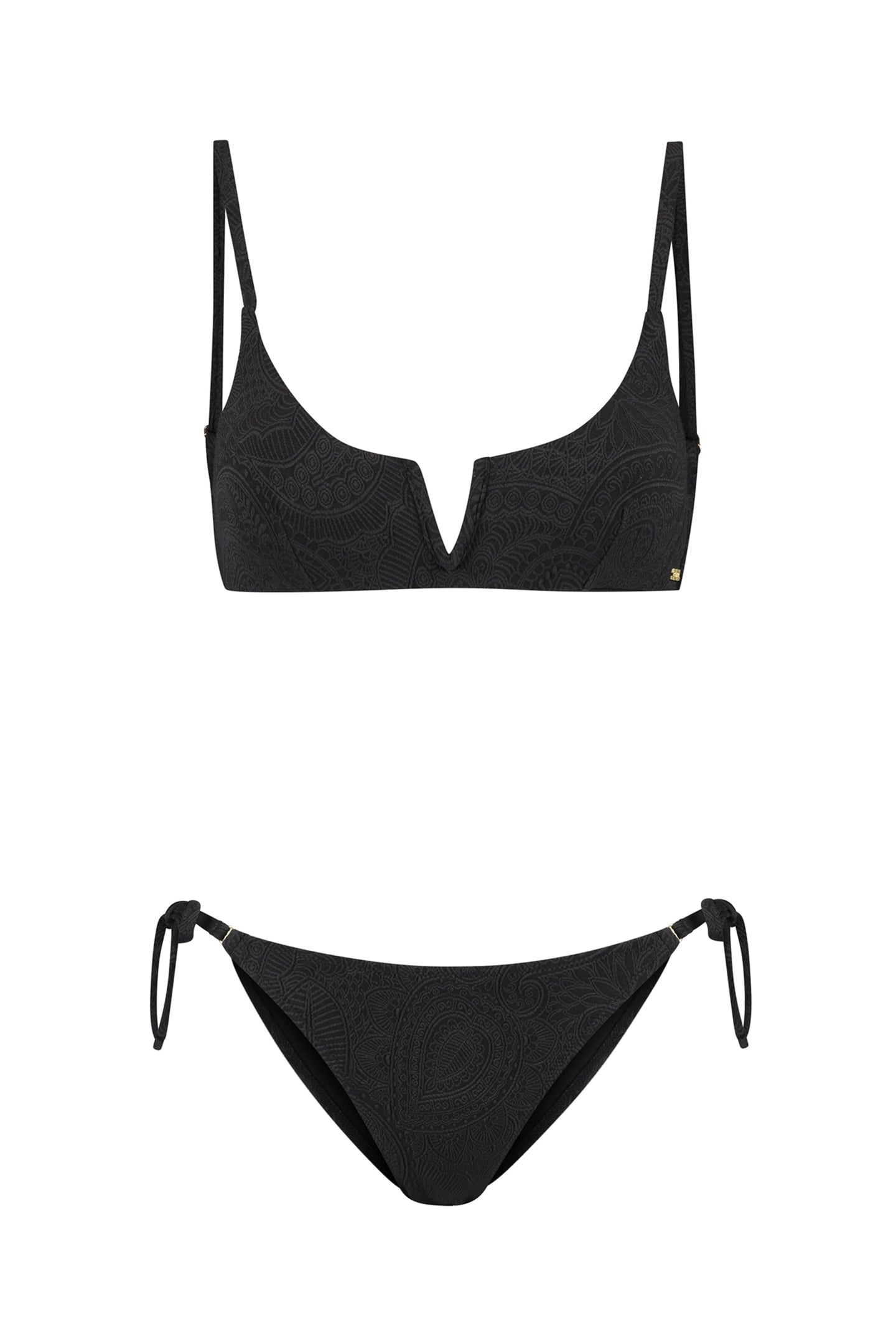 LEAH BIKINI SET PAISLEY STRUCTURE BLACK PAISLEY STRUCTURE 5