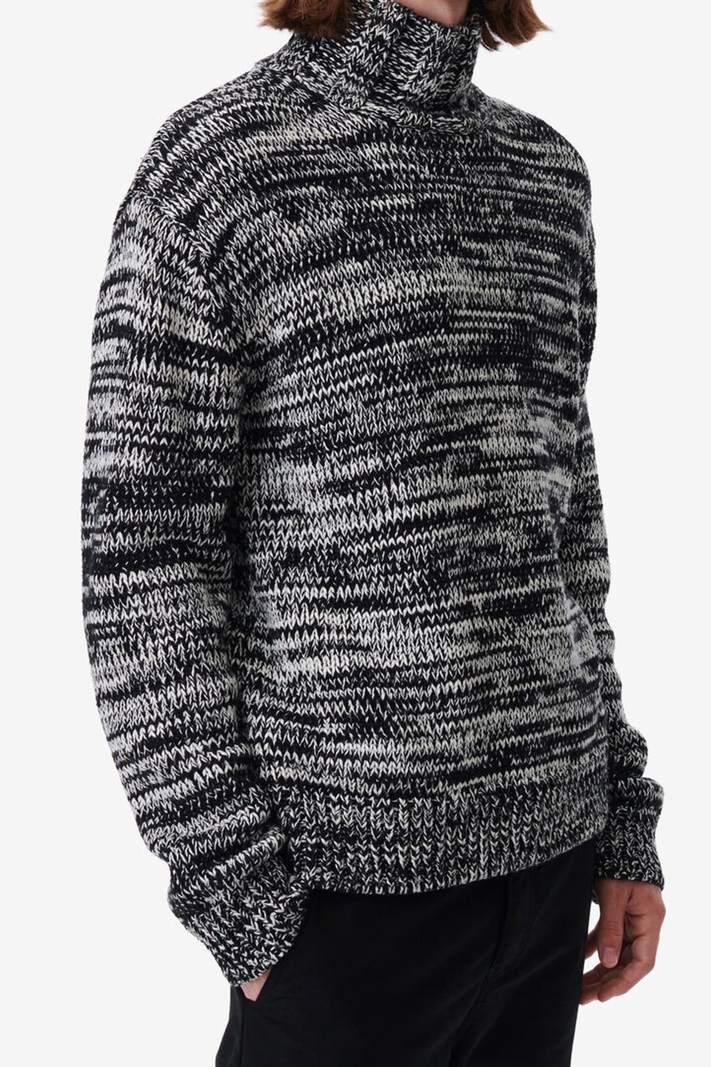 ELLIANO PULLOVER BLACK/WHITE 1