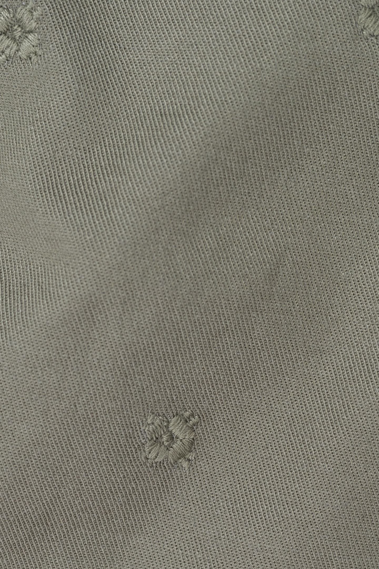 EMBROIDERED KHAKI JACKET WITH REMOVABLE SLEEVES 8