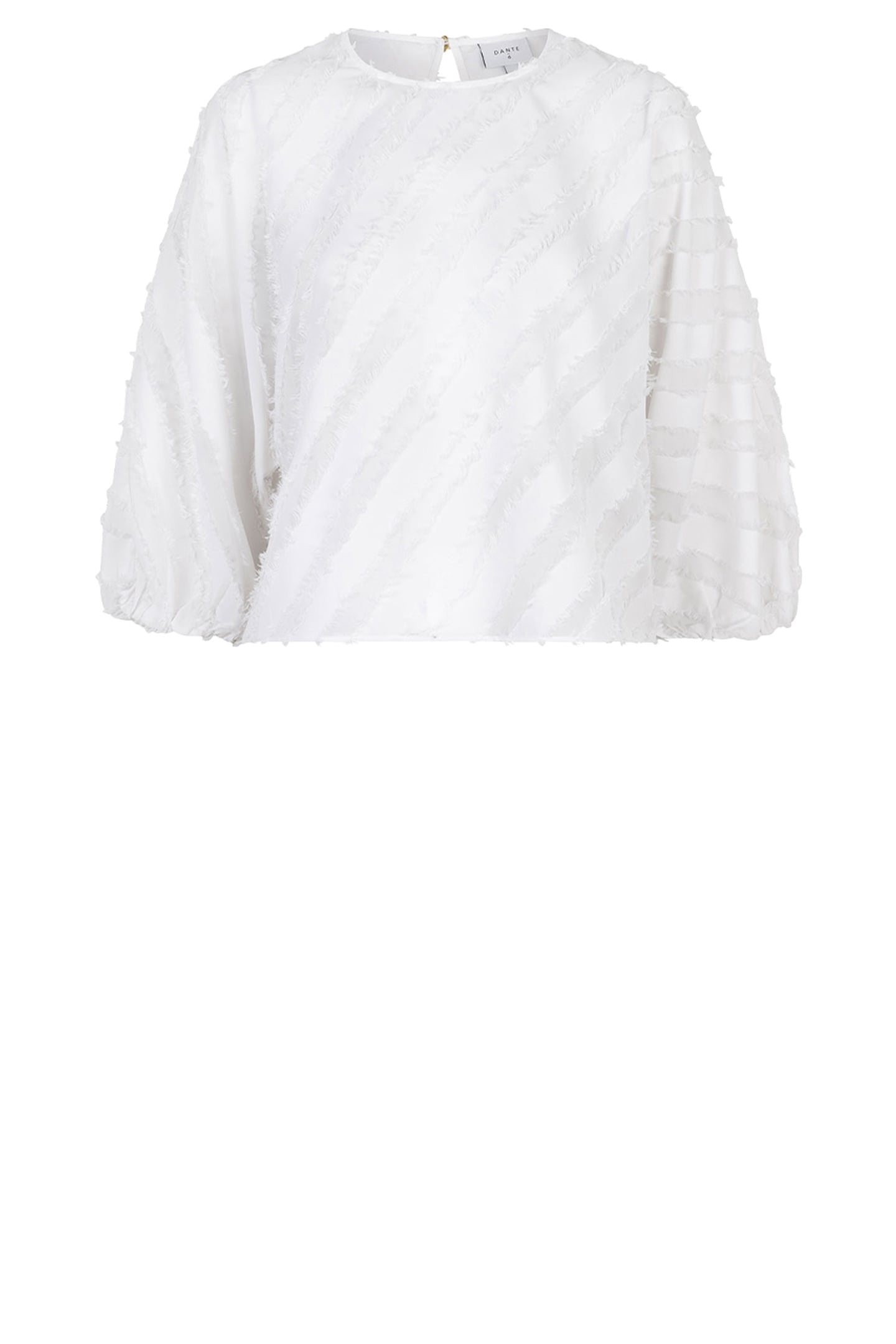 GIANA BALLOON SLEEVE TOP MILK WHITE 5