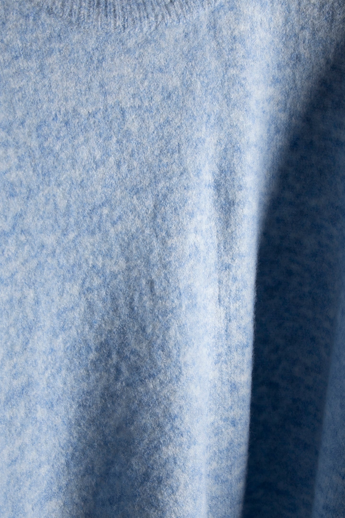 PUFF SLEEVE SWEATER WOOL ELASTANE BLEND KNIT POWDER BLUE 4