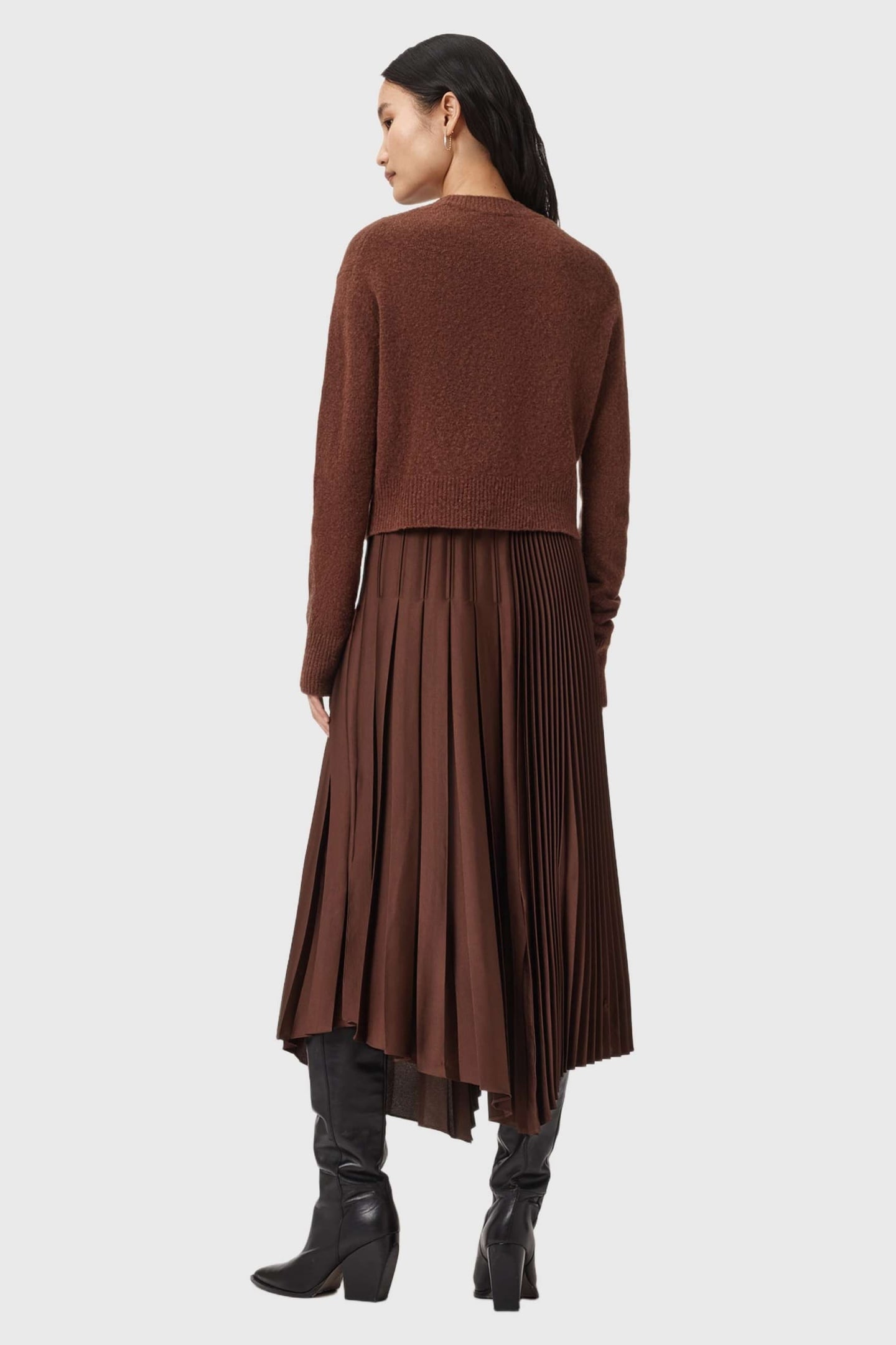 JAX DRESS CHESTNUT BROWN 4