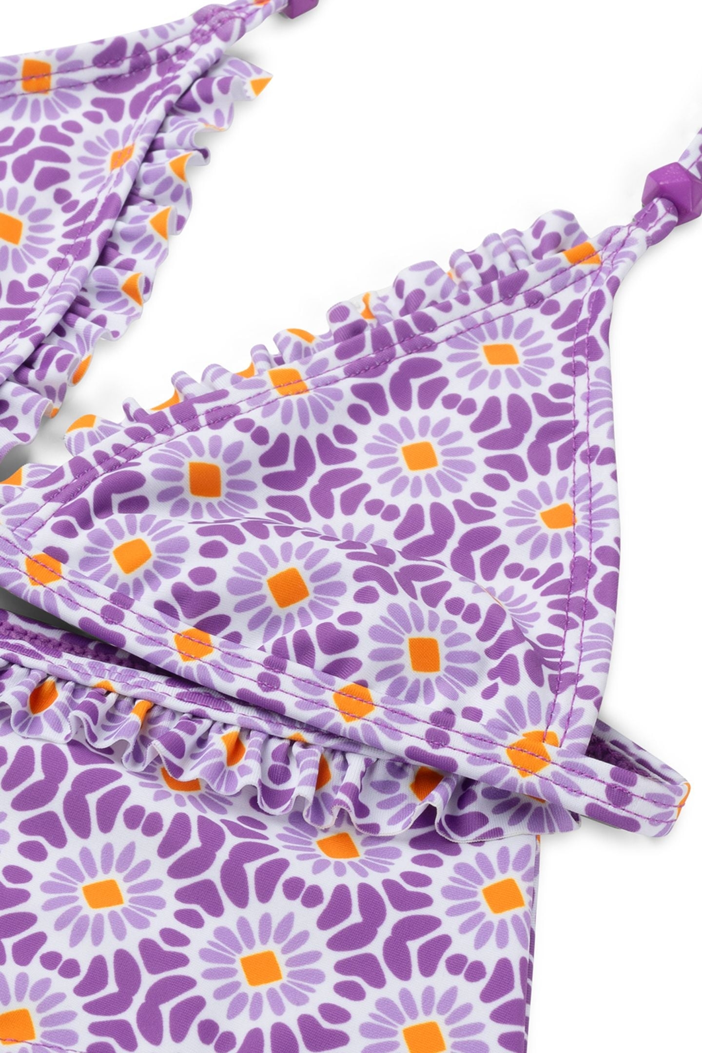 GIRLS LIZZY BIKINI SET PORTO TILE SUMMER PURPLE TILE 3