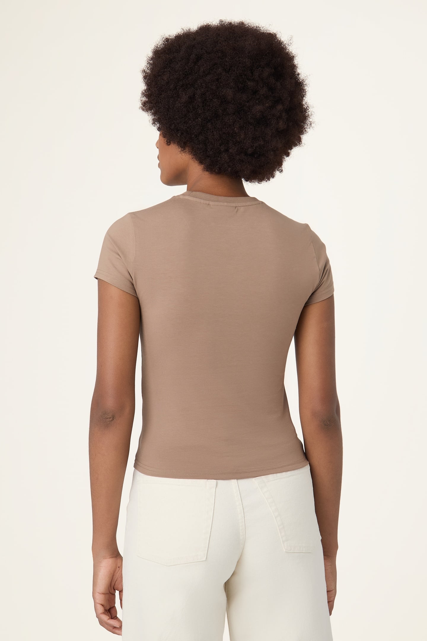 TRIVERO SLIM T-SHIRT TAUPE GRAY 3