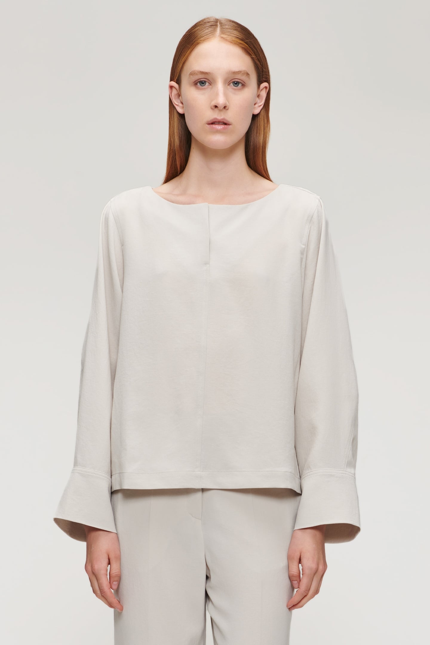 JAPANESE CREPE TOP GREIGE 1