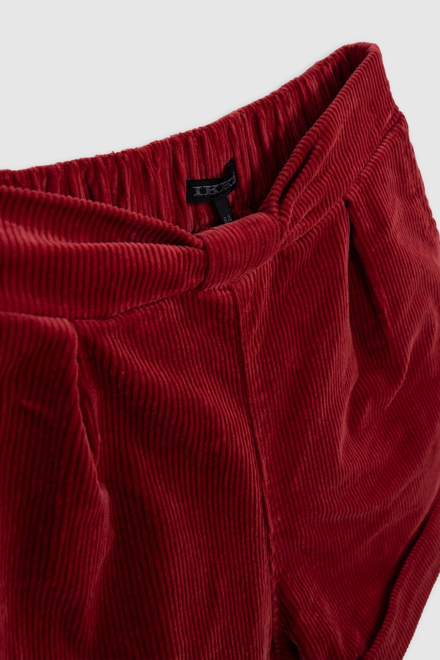 GIRLS' BURGUNDY CORDUROY SHORTS WITH BOW AND BELT 3