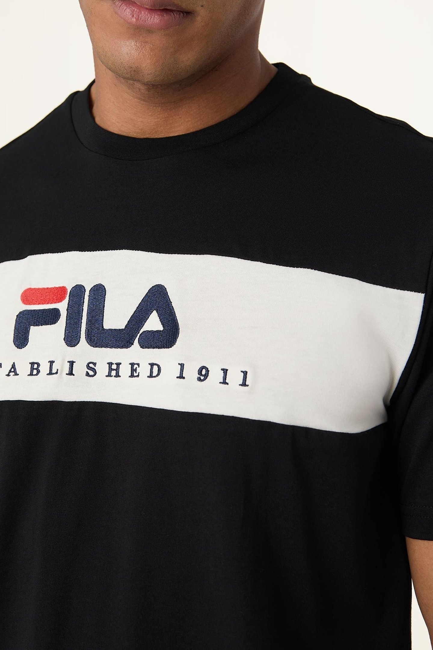 UNISEX VALSERA REGULAR BLOCKED T-SHIRT BLACK-EGRET 6