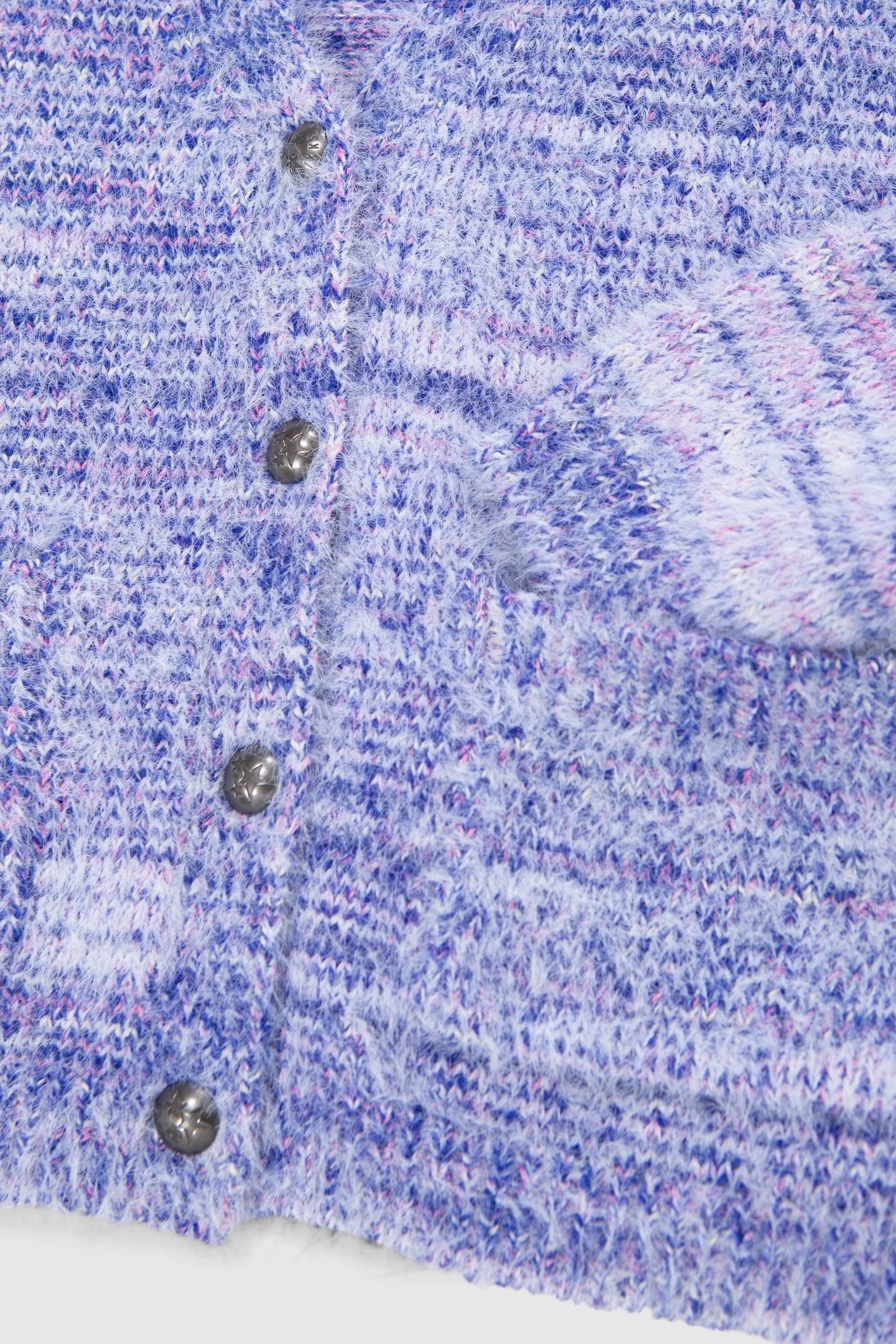 GIRL'S BLUE AND PINK KNITTED CARDIGAN 7