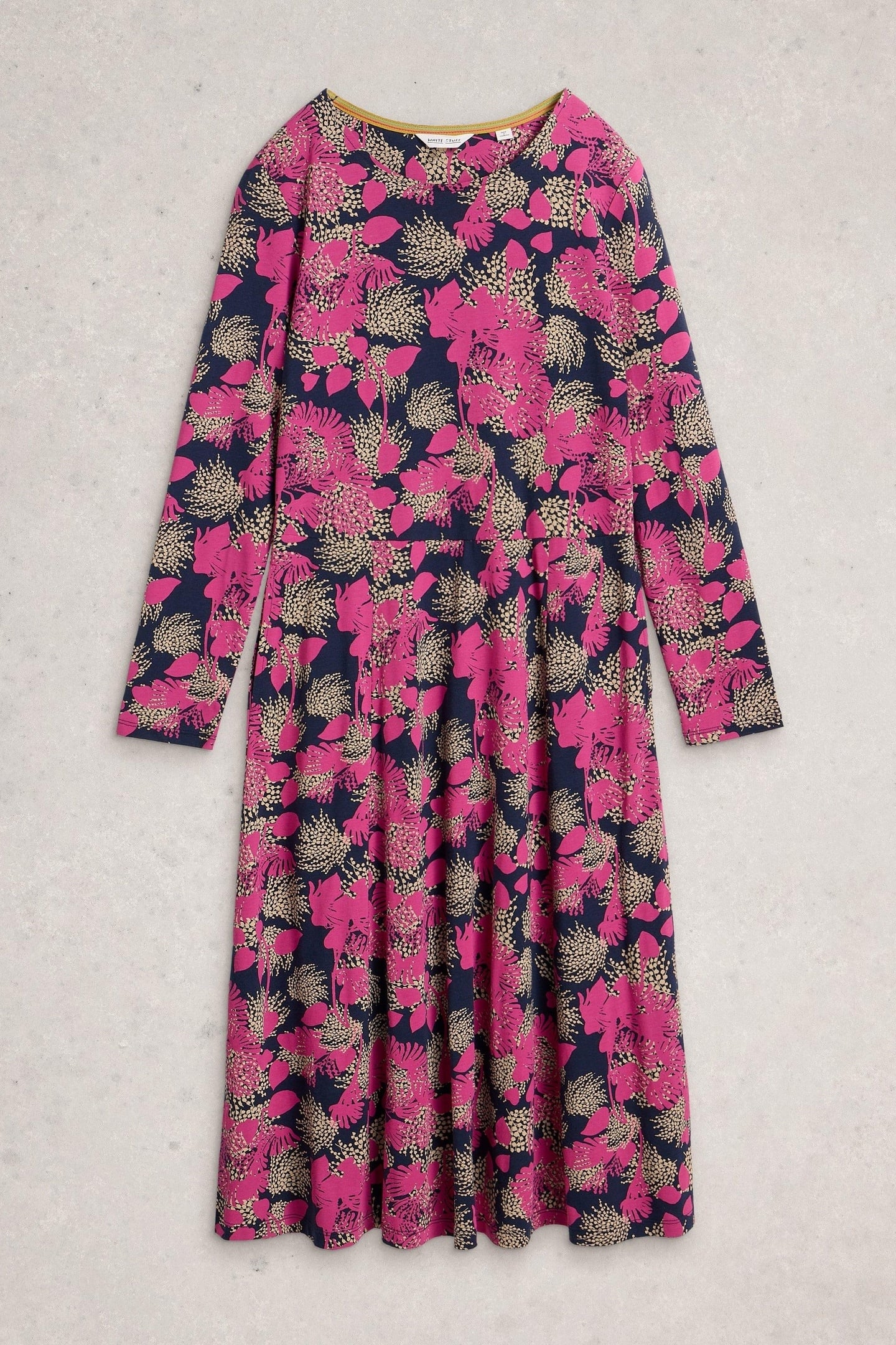 MADELINE JERSEY DRESS PINK MULTI 3