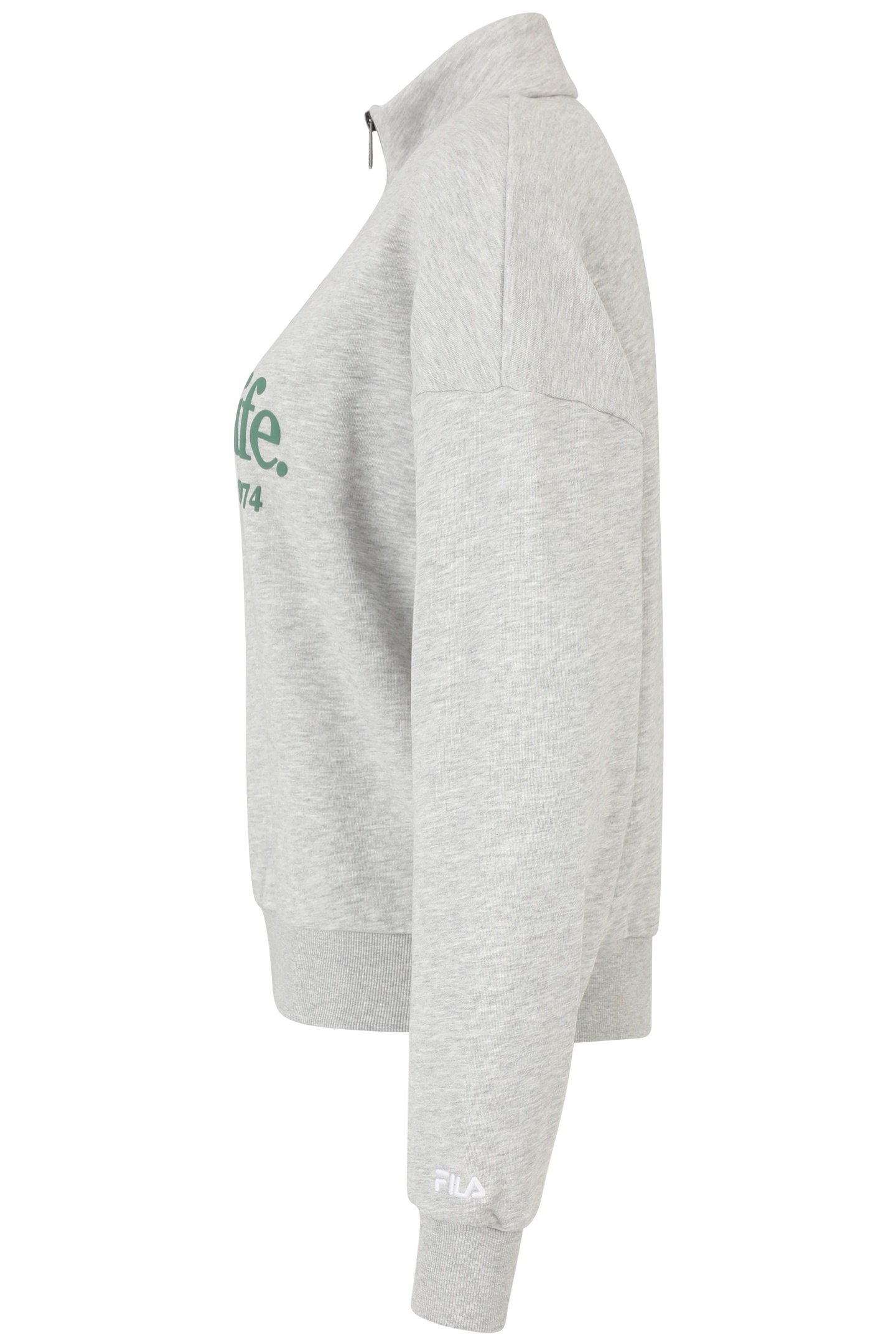 LACHY OVERSIZED HALF ZIP SWEATER LIGHT GREY MELANGE 4