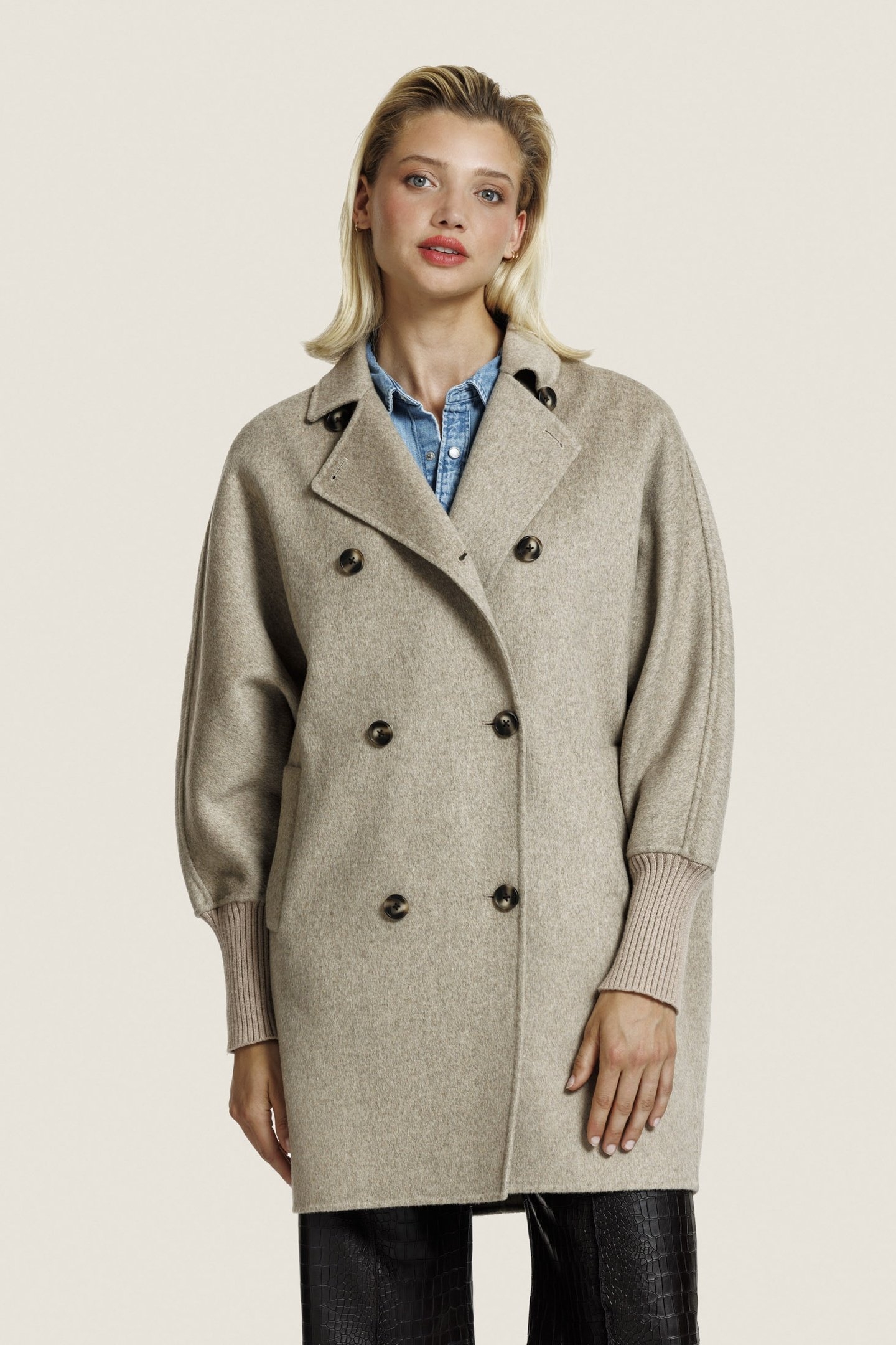 VALERY WOOL JACKET D. BEIGE MELANGE 1