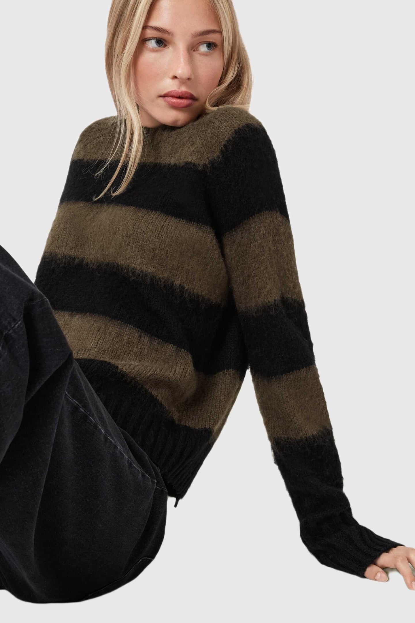 LOU JUMPER BLACK/GREEN 7