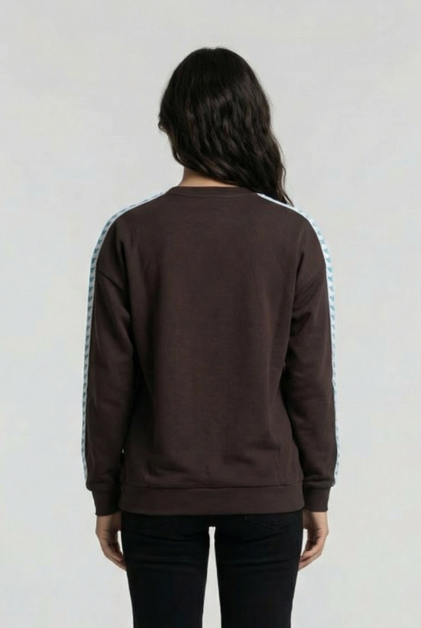 UNISEX SWEAT TEAM OVERSIZE ESPRESSO WHITE MINT 3