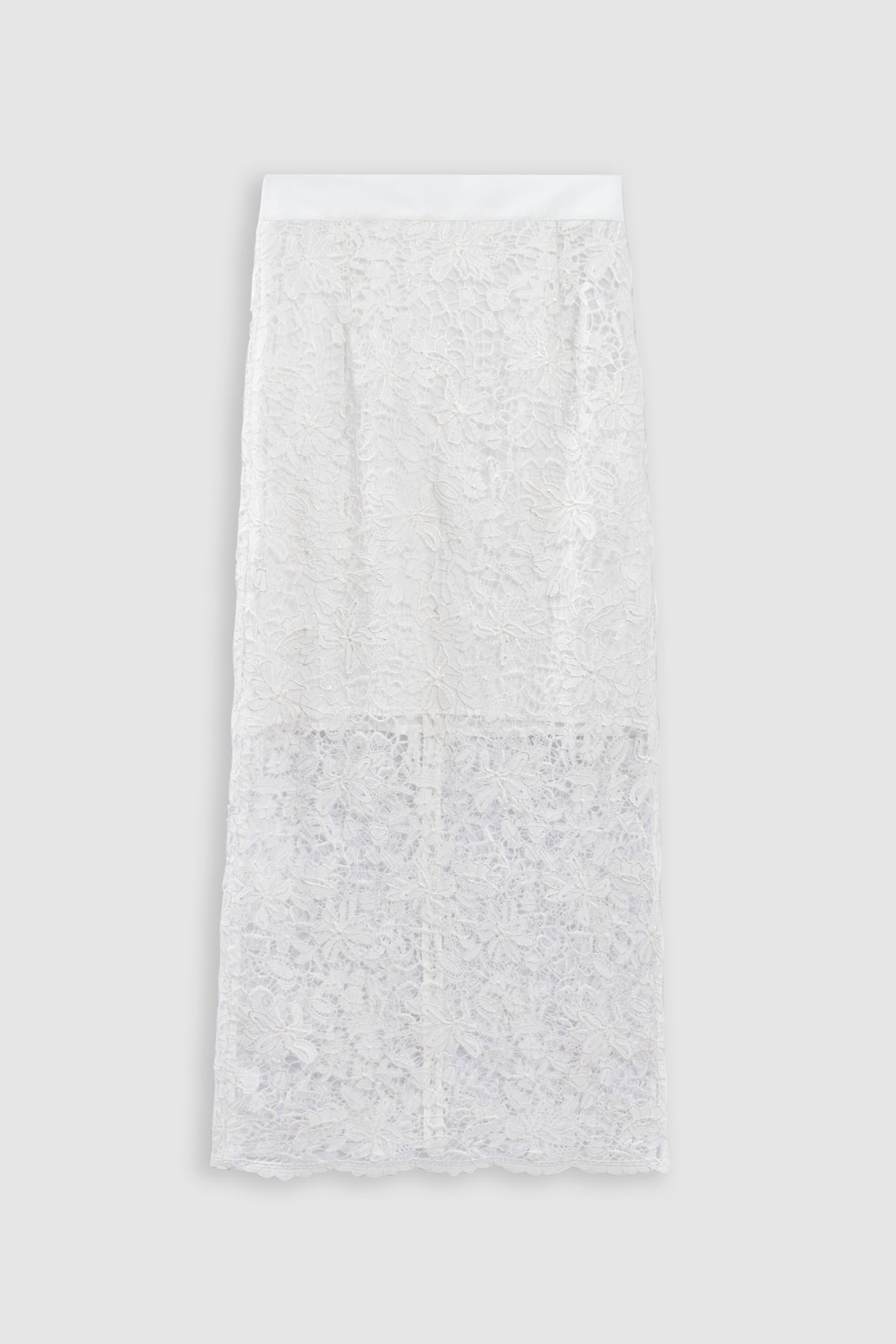 ALL-LACE WHITE MIDI SKIRT 5