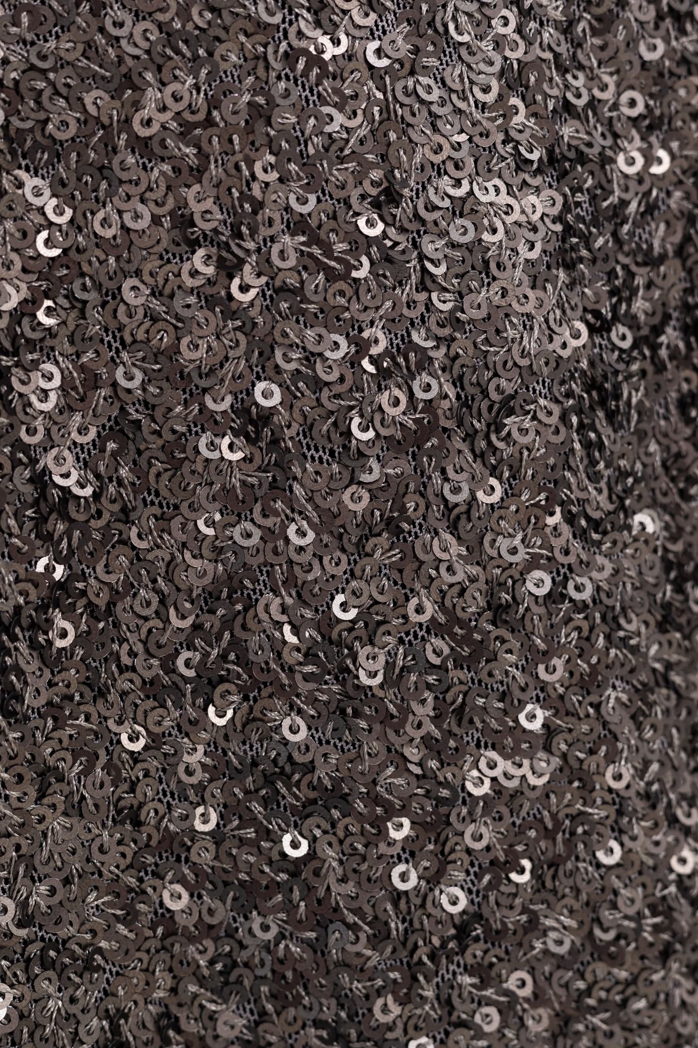 SHORT GREY SKIRT WITH METALLIC SEQUINS 7