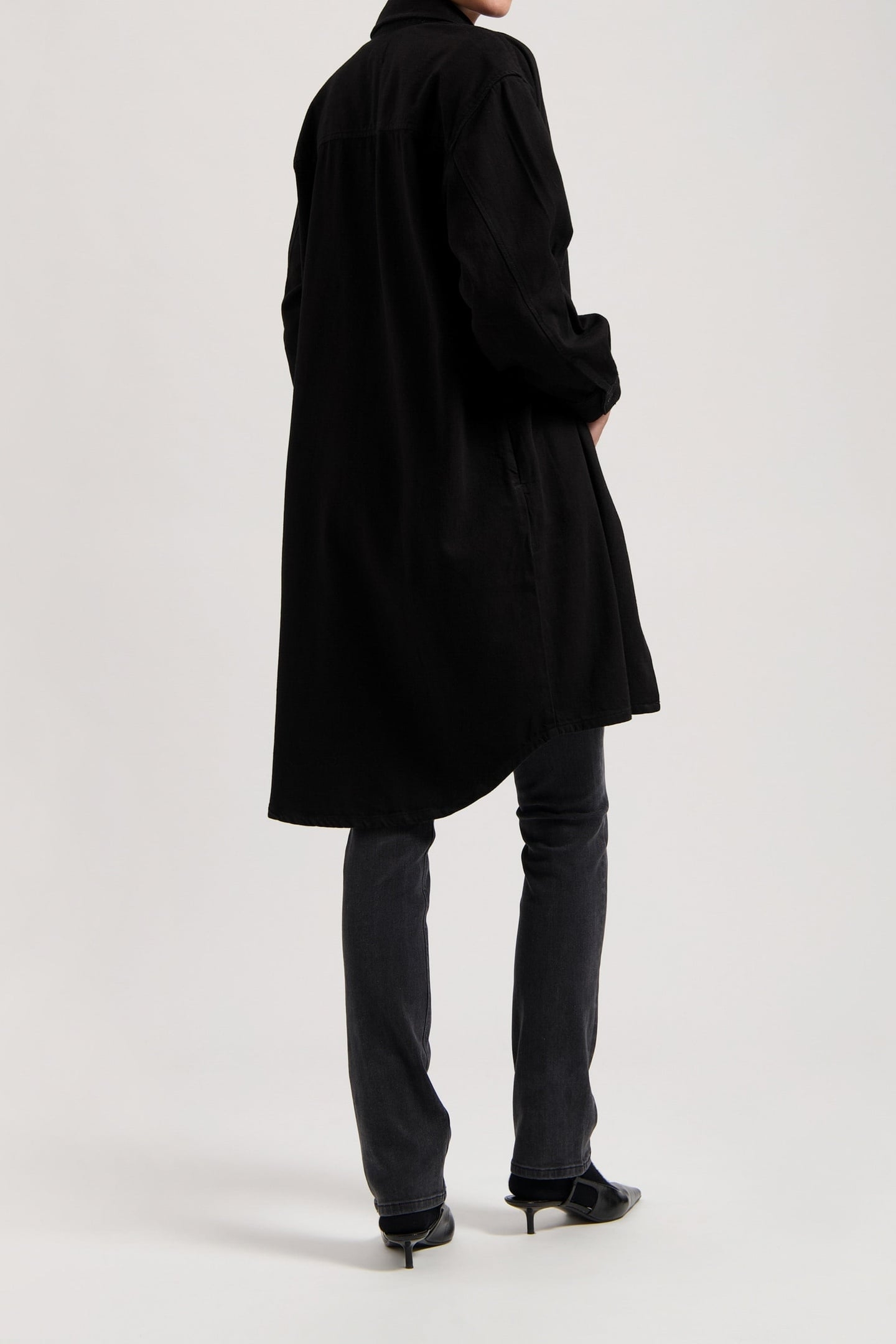 ELLA DENIM DRESS BLACK DIP 3