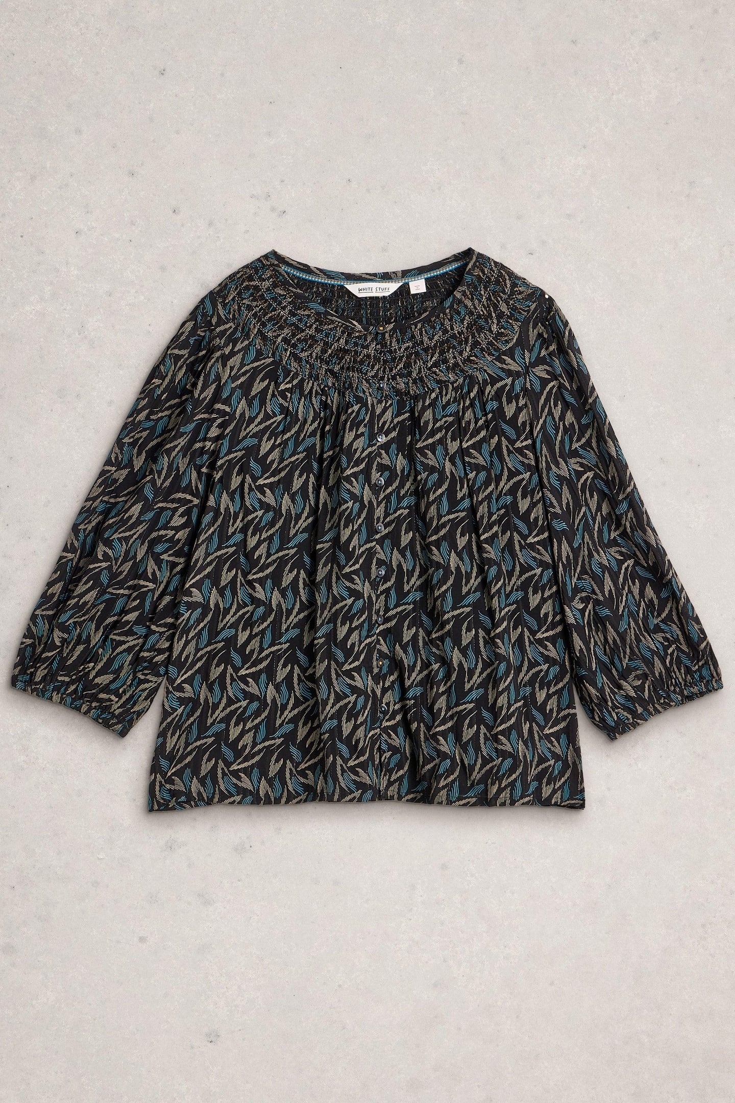 REMI METALLIC TOP BLACK MULTI 4