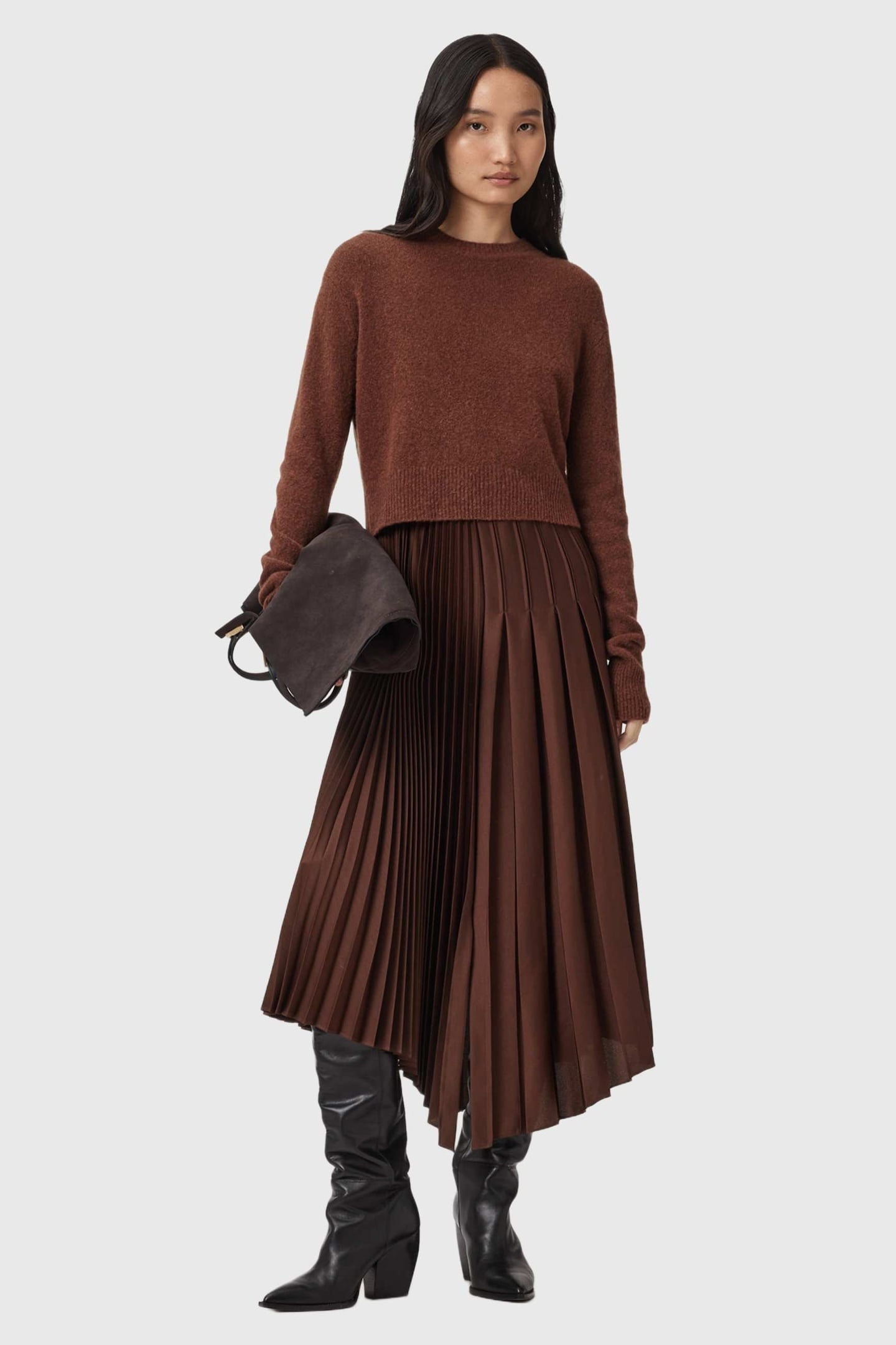 JAX DRESS CHESTNUT BROWN 3