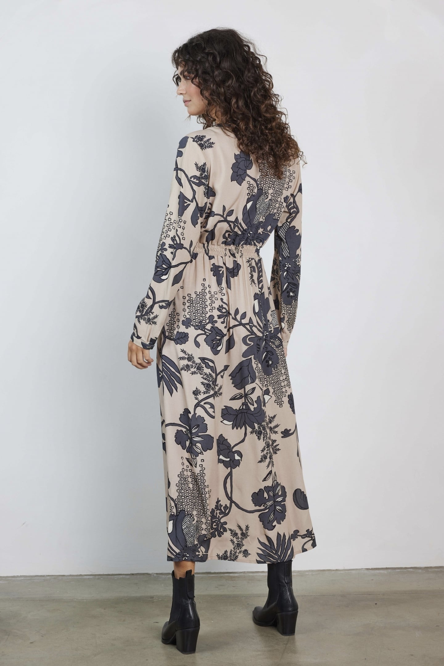 DRESS JOYFUL GREY ENSEMBLE PRINT 4