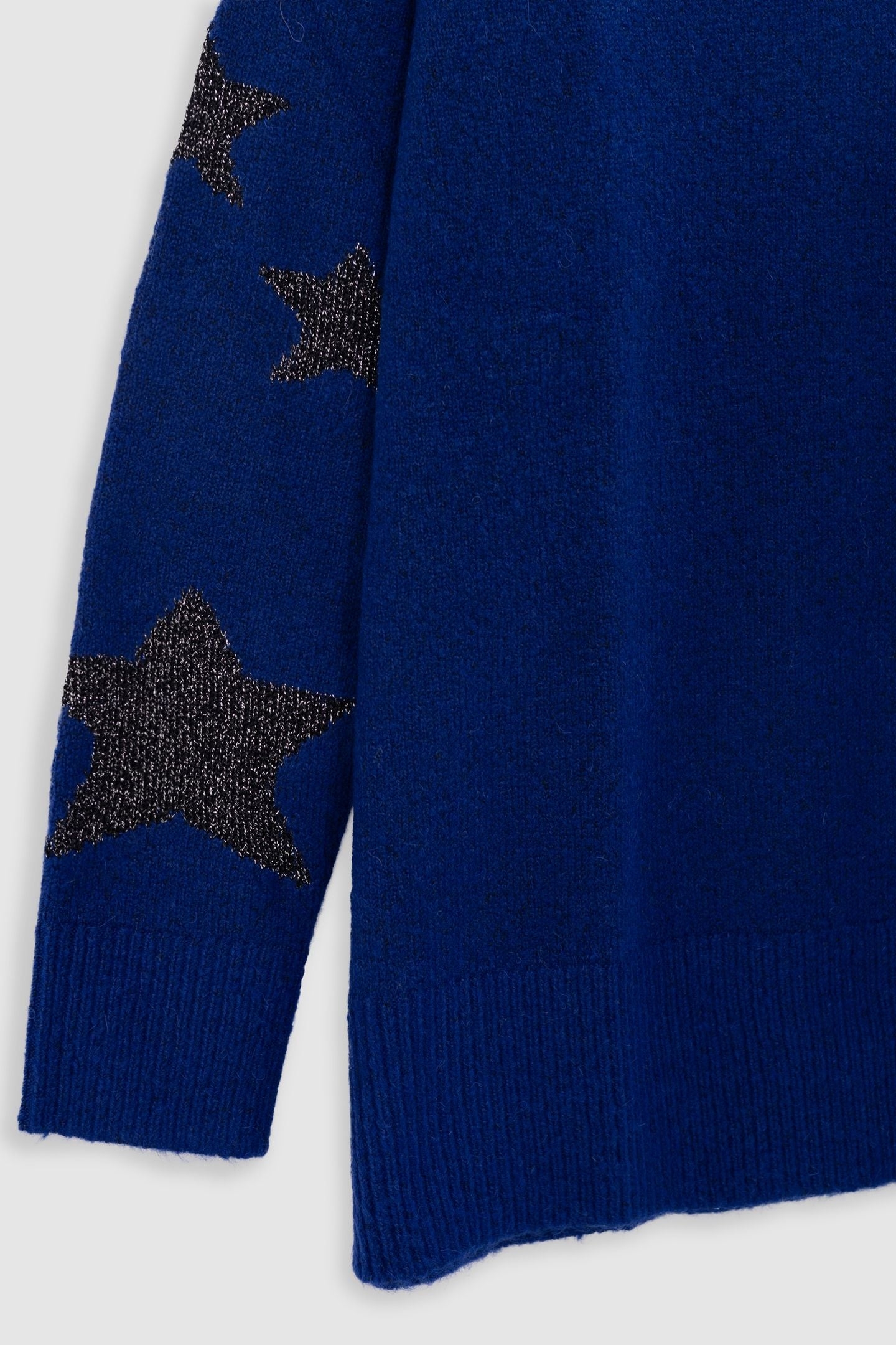 ELECTRIC BLUE STAR KNIT SWEATER 3