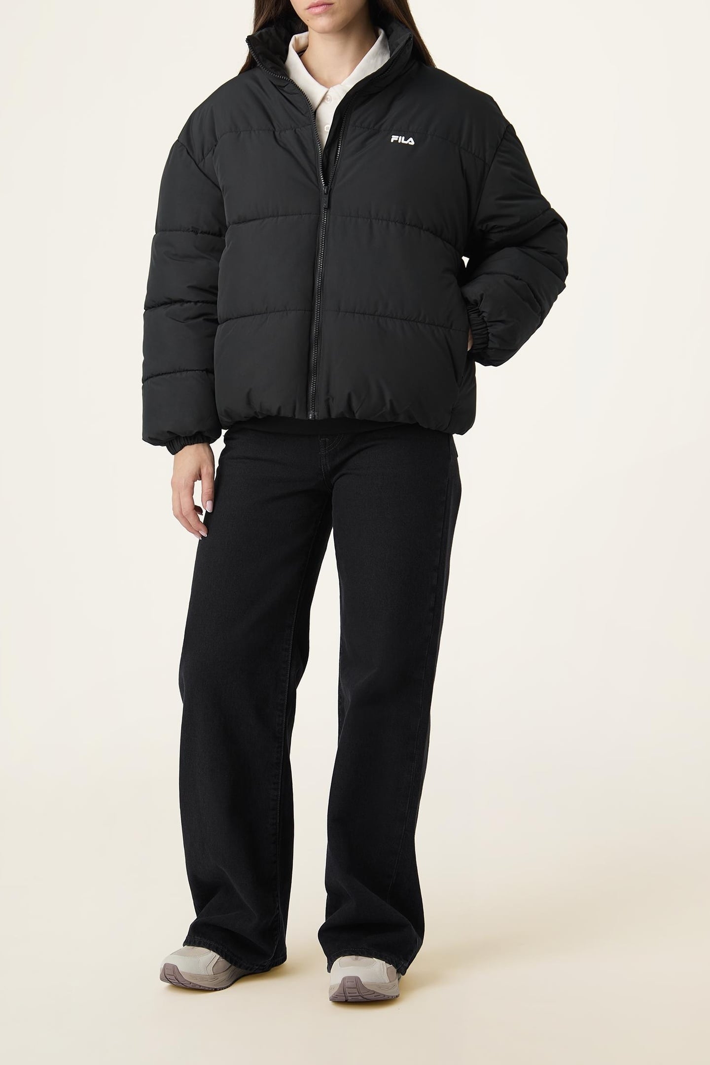 CIMONE RELAXED PUFFER JACKET BLACK 2