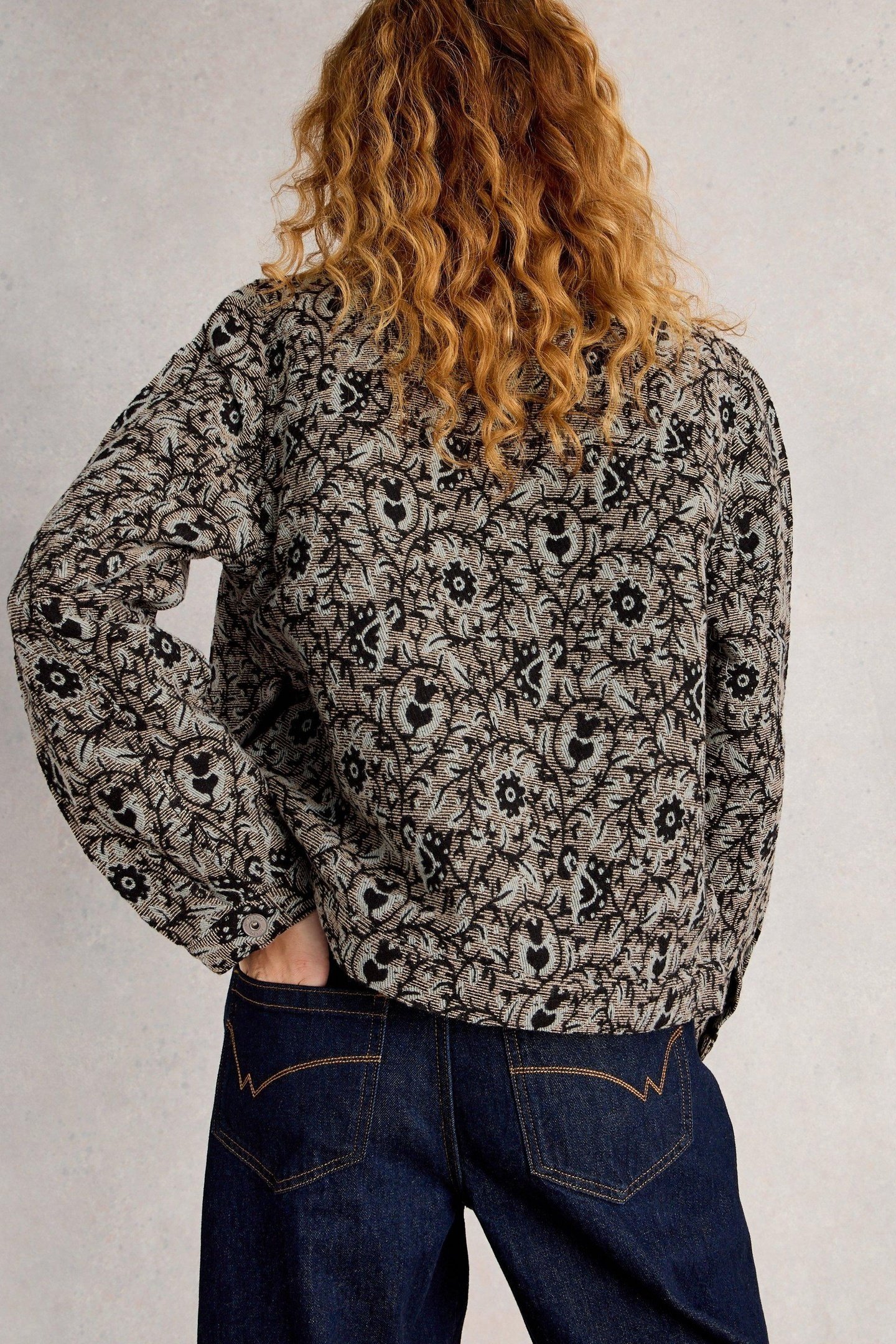 ESME JACQUARD JACKET GREY MULTI 3