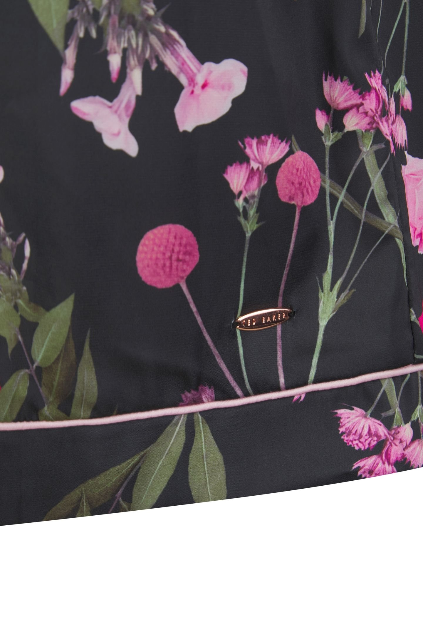 PENNY SHORT SATIN PJ BLACK DIGITAL PRINT 5