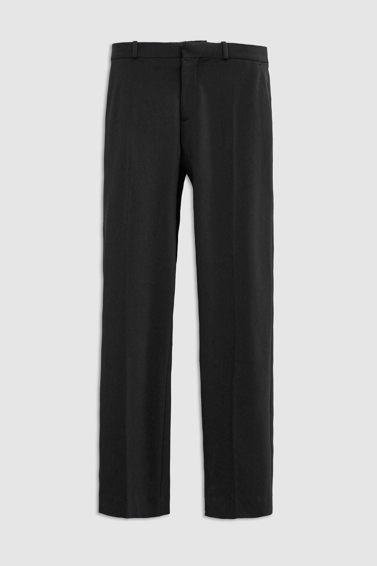 BLACK MILANO KNIT STRAIGHT SUIT TROUSERS 7