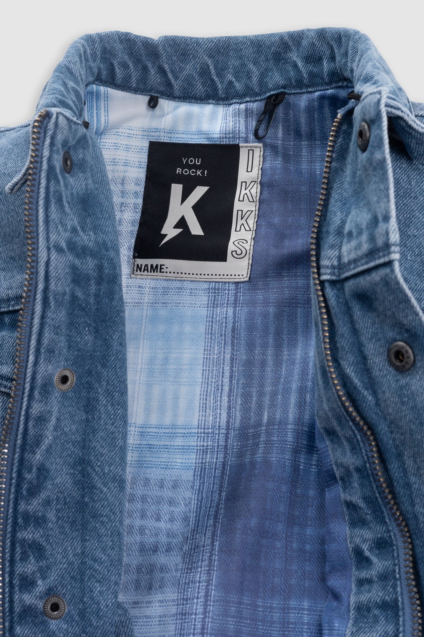 BLUE DENIM JACKET WITH REMOVABLE HOOD 7