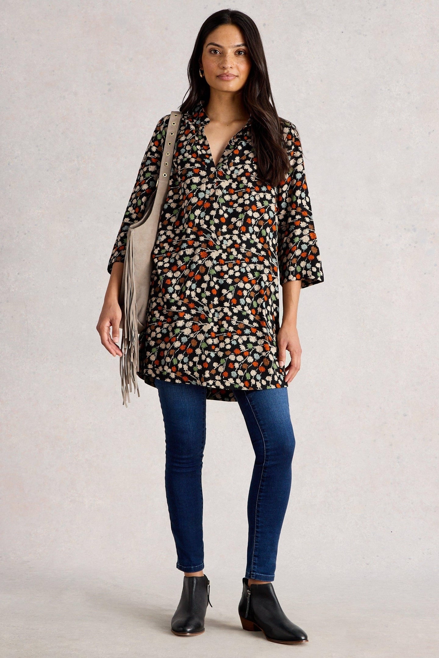 BLAKE TUNIC BLACK MULTI 1