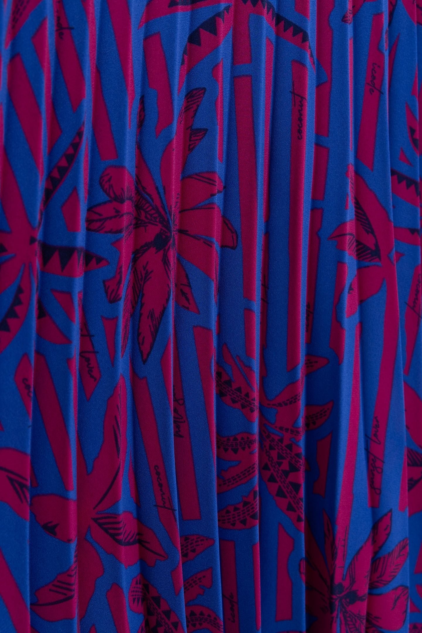 PALM TREE PRINT INDIGO TOP INDIGO 7