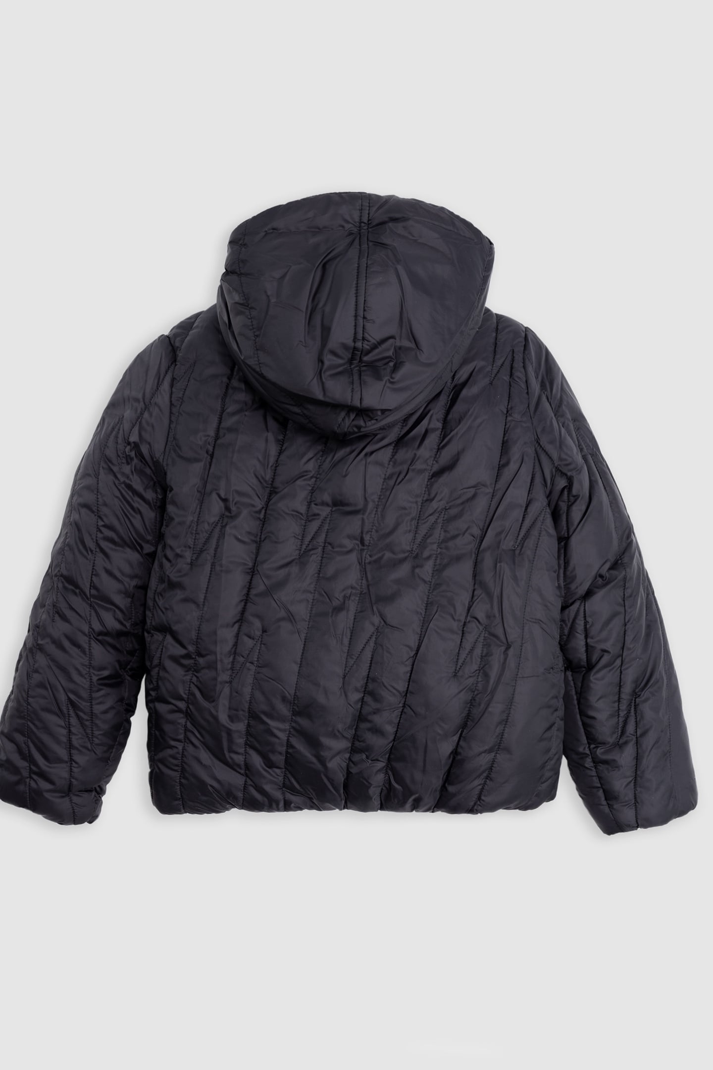 BOY'S REVERSIBLE BEIGE SHERPA AND BLACK NYLON JACKET 3