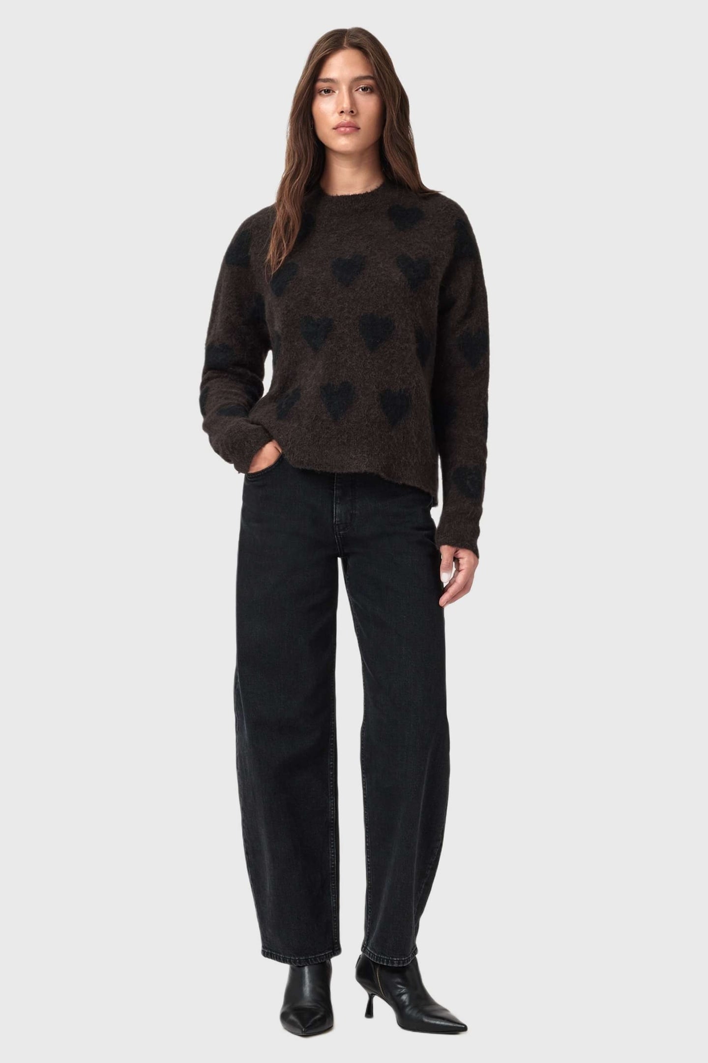 AMORA JUMPER OXBLOOD RED/BLACK 2