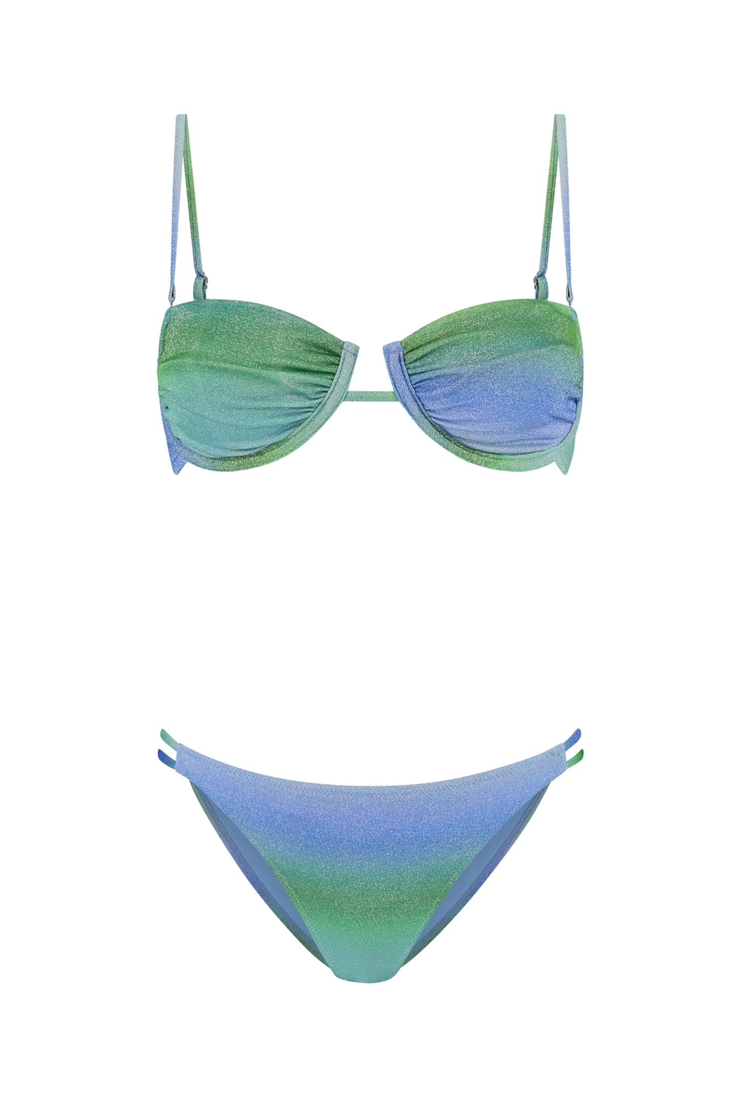 DEMI BIKINI SET OMBRE GLITTER GREEN OMBRE GLITTER 7