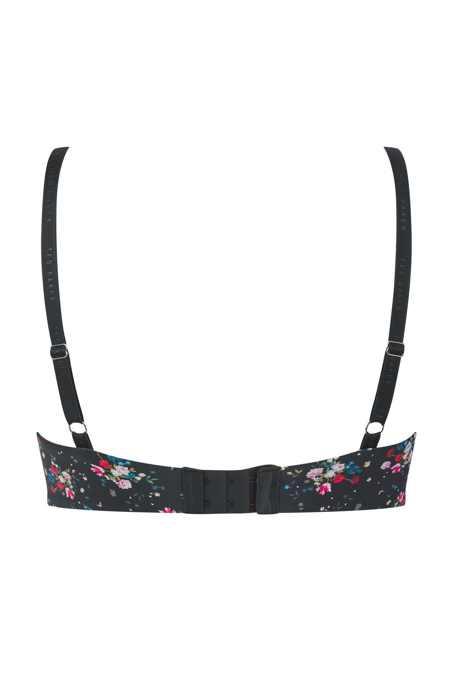 FABEL 2 PK DITSY ROSE PRINT WIRELESS SHAPIING BRA JET BLACK 5