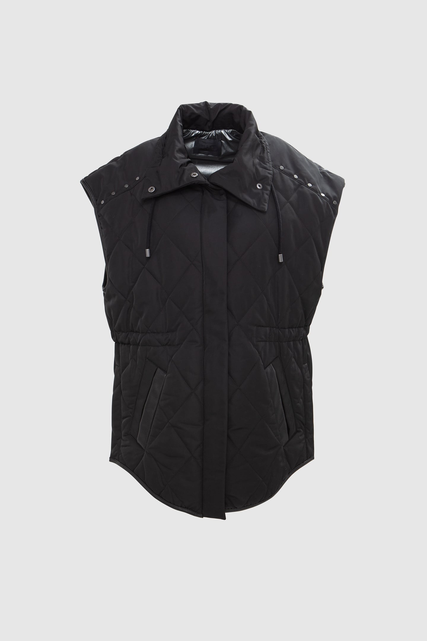 OVERSIZED BLACK SLEEVELESS DOWN-JACKET 7