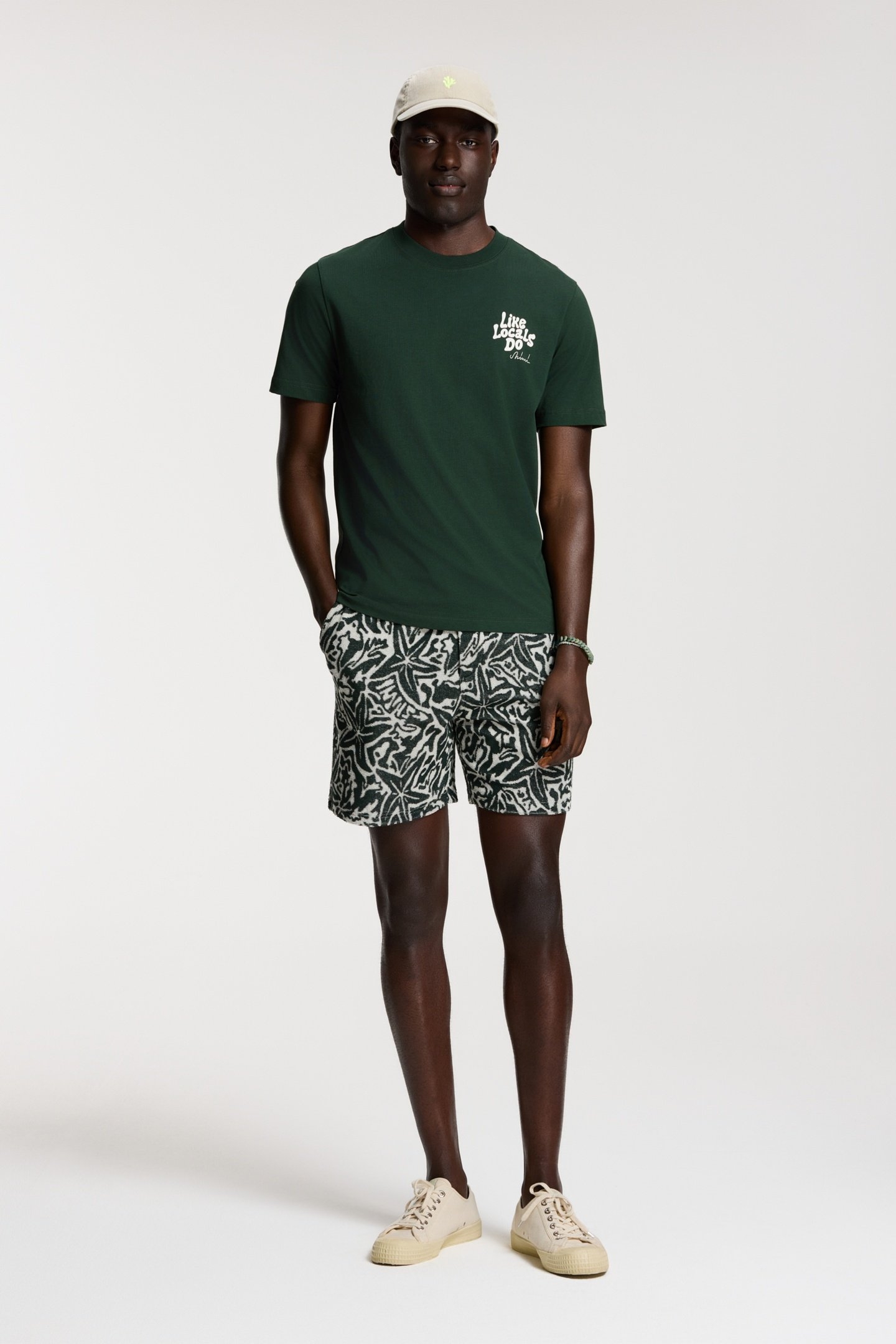 LIAM REGULAR T-SHIRT LIKE LOCALS DO GREEN LEAF 2