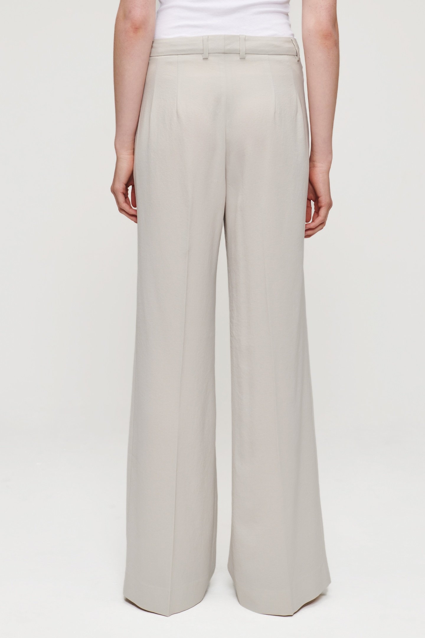 JAP CREPE WIDE LEG PANTS GREIGE 3