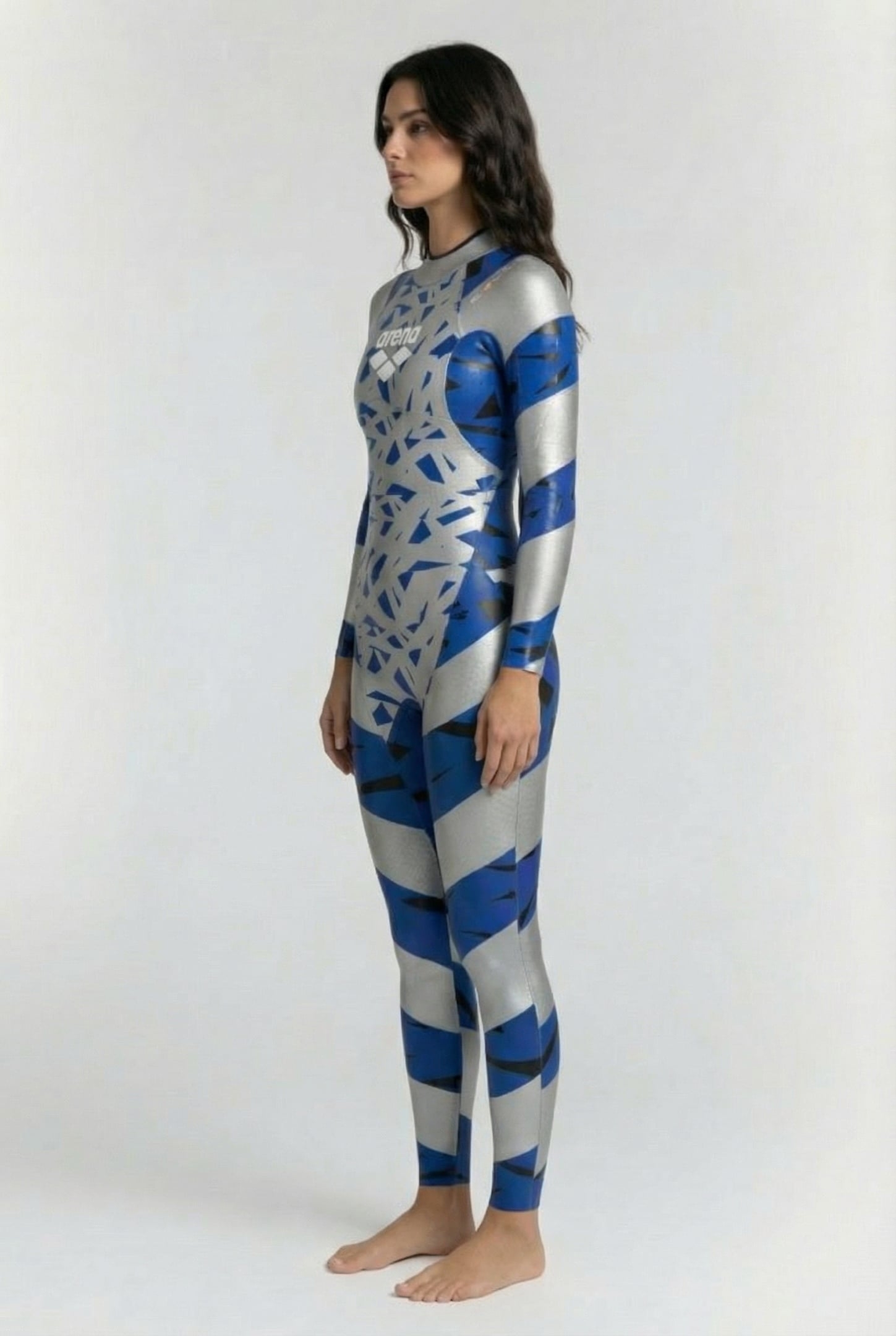 W CARBON WETSUIT SILVER BLUE 3