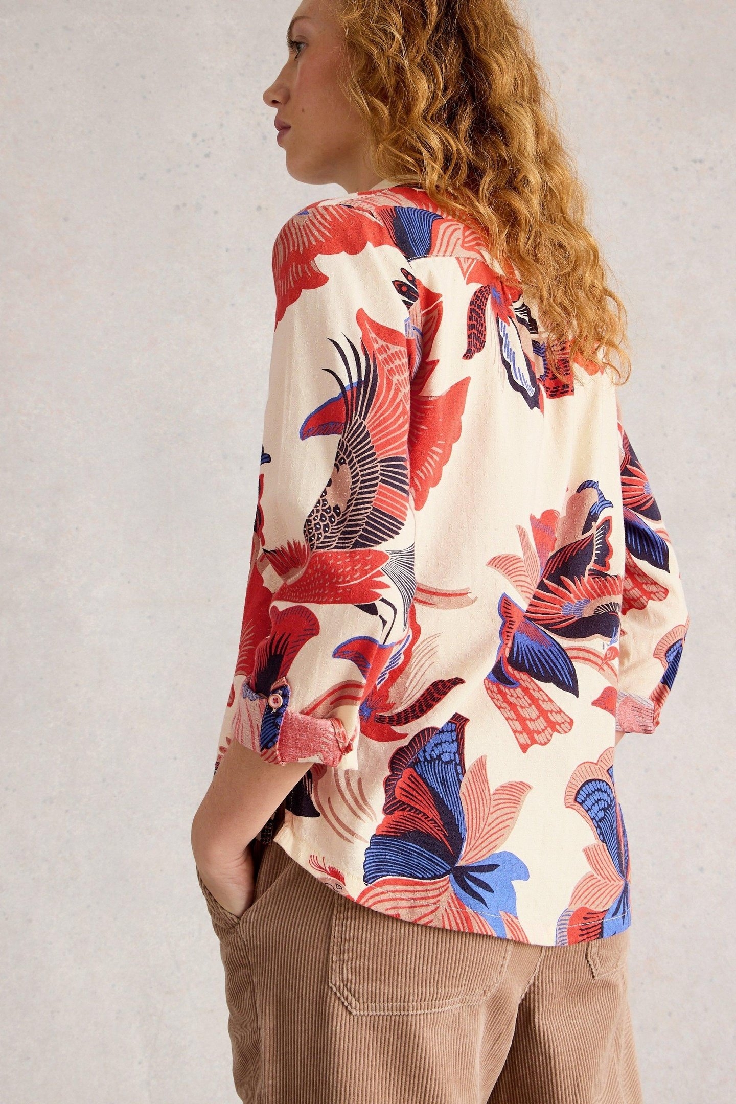 SOPHIE PRINTED SHIRT IVORY MULTI 3