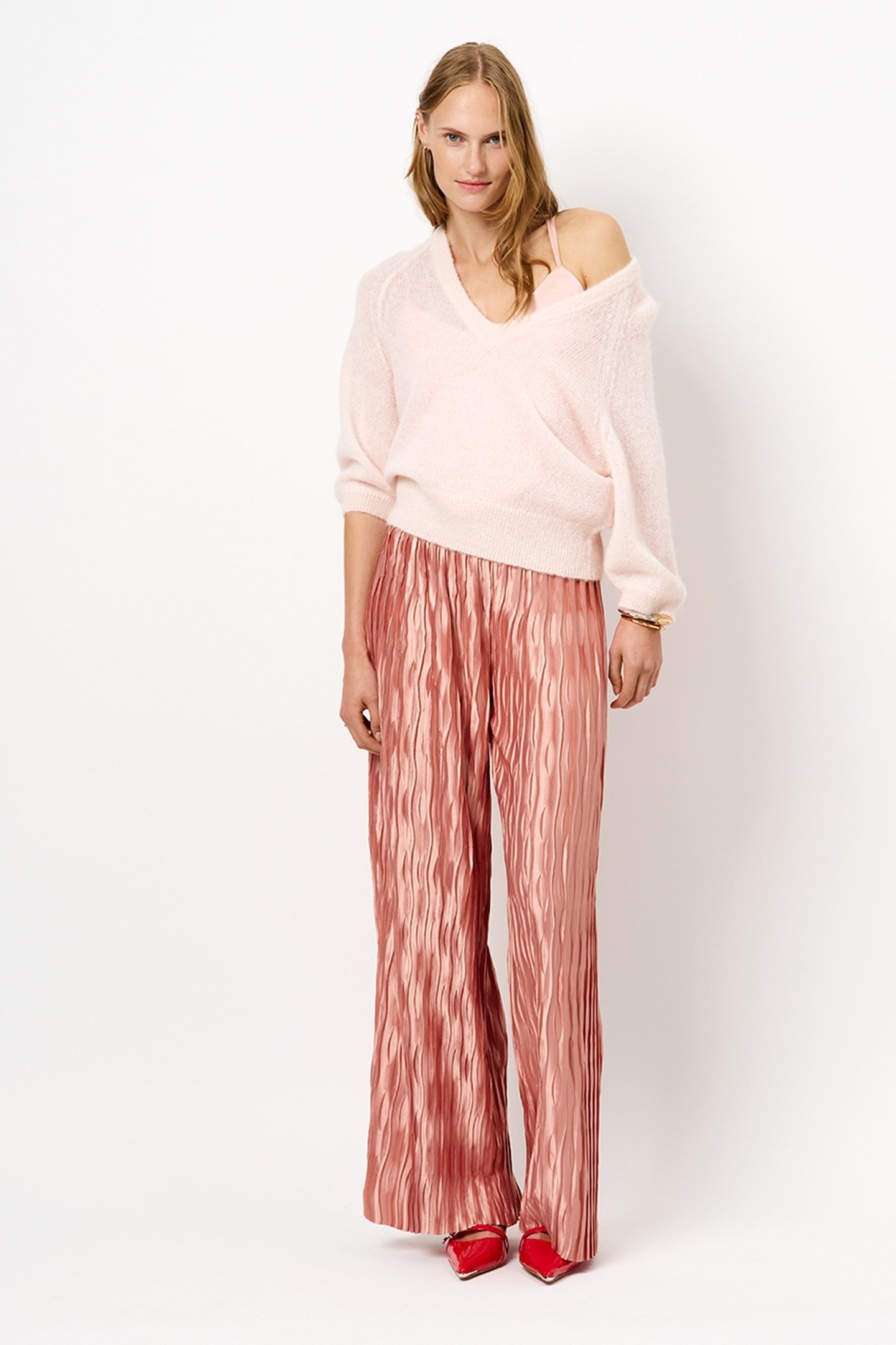 LILIUM PLISSÉ PANTS ANTIQUE BLUSH 3