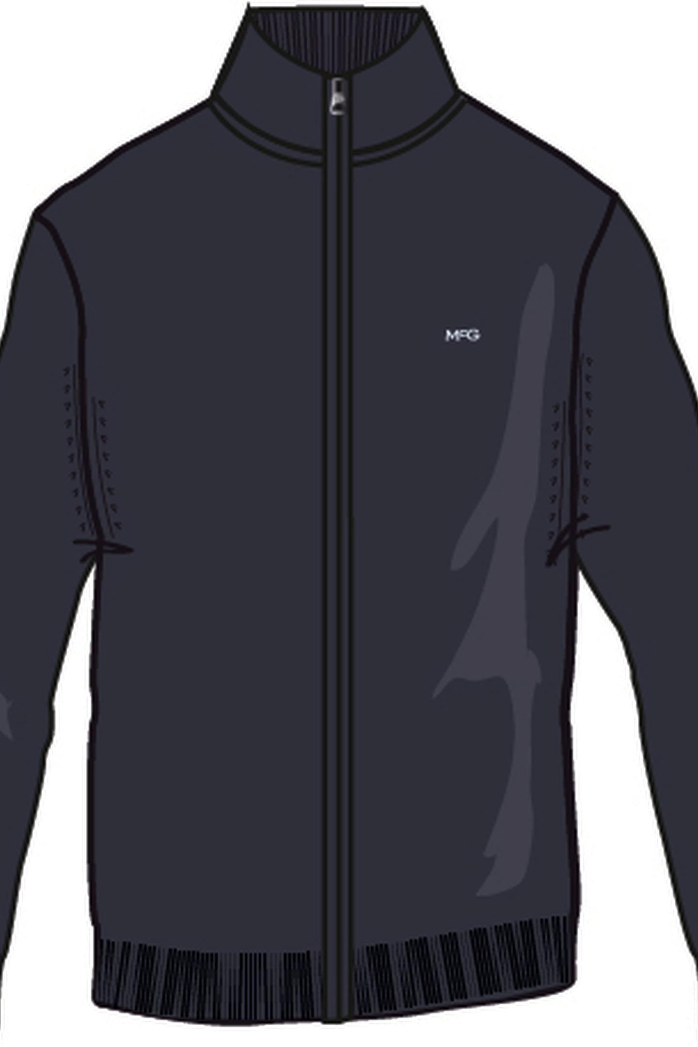 ZIP THRU CARDIGAN NAVY 3