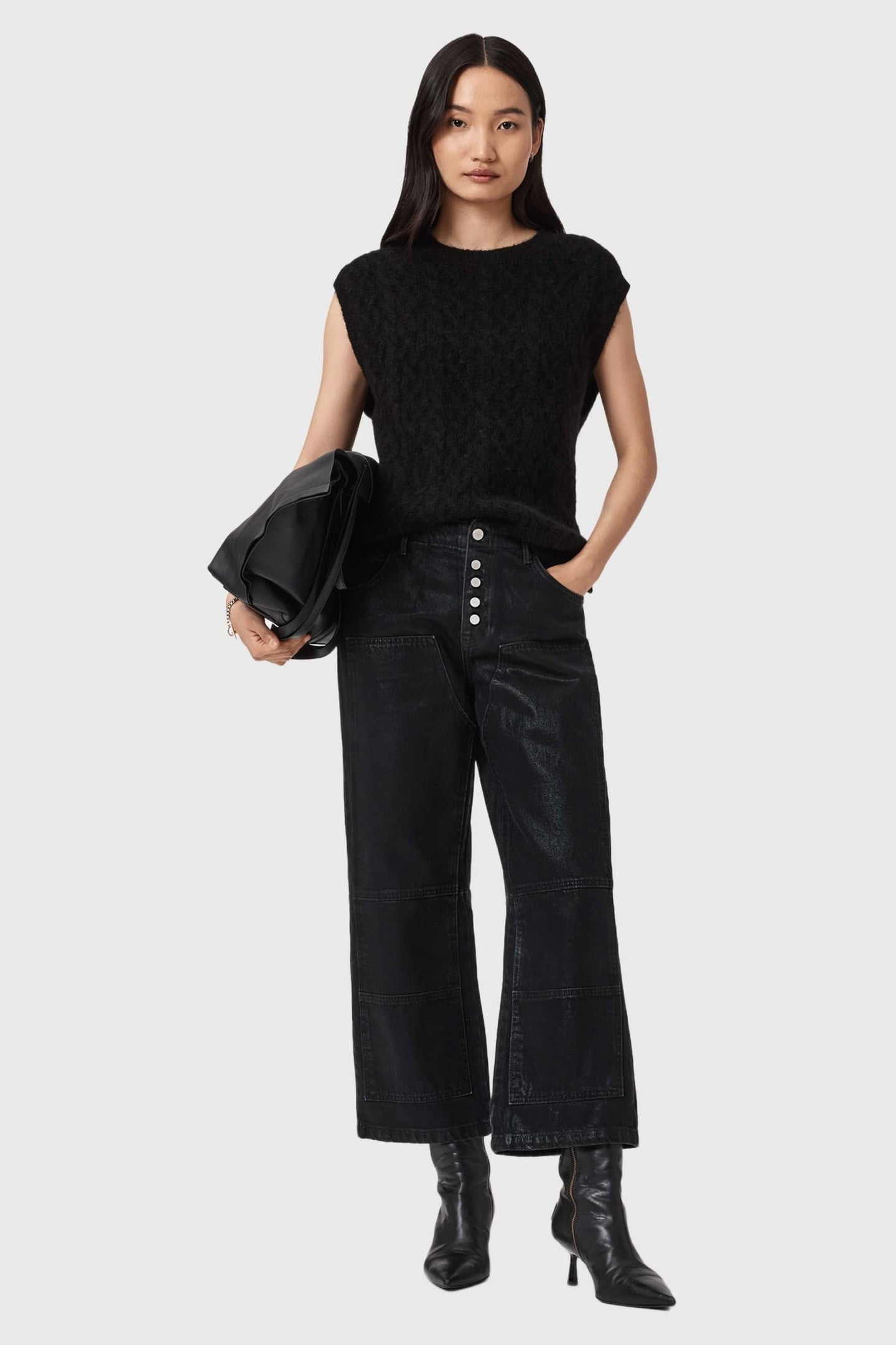 TAY CARPENTER JEAN COATED BLACK 4