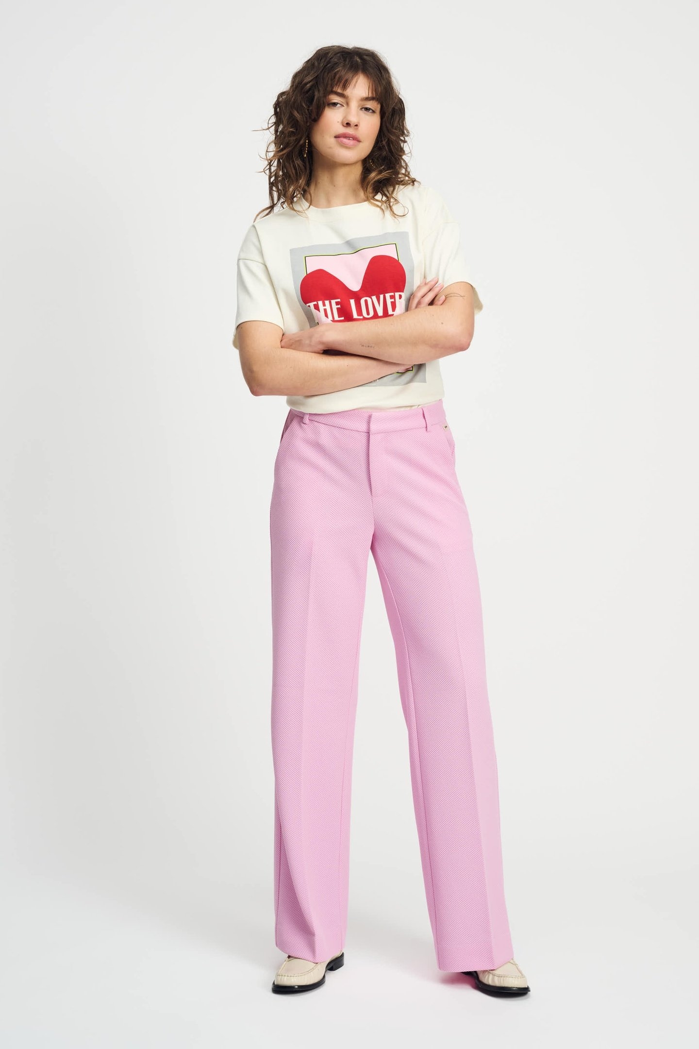 PANTS - WIDE LEG ROSE PINK 1